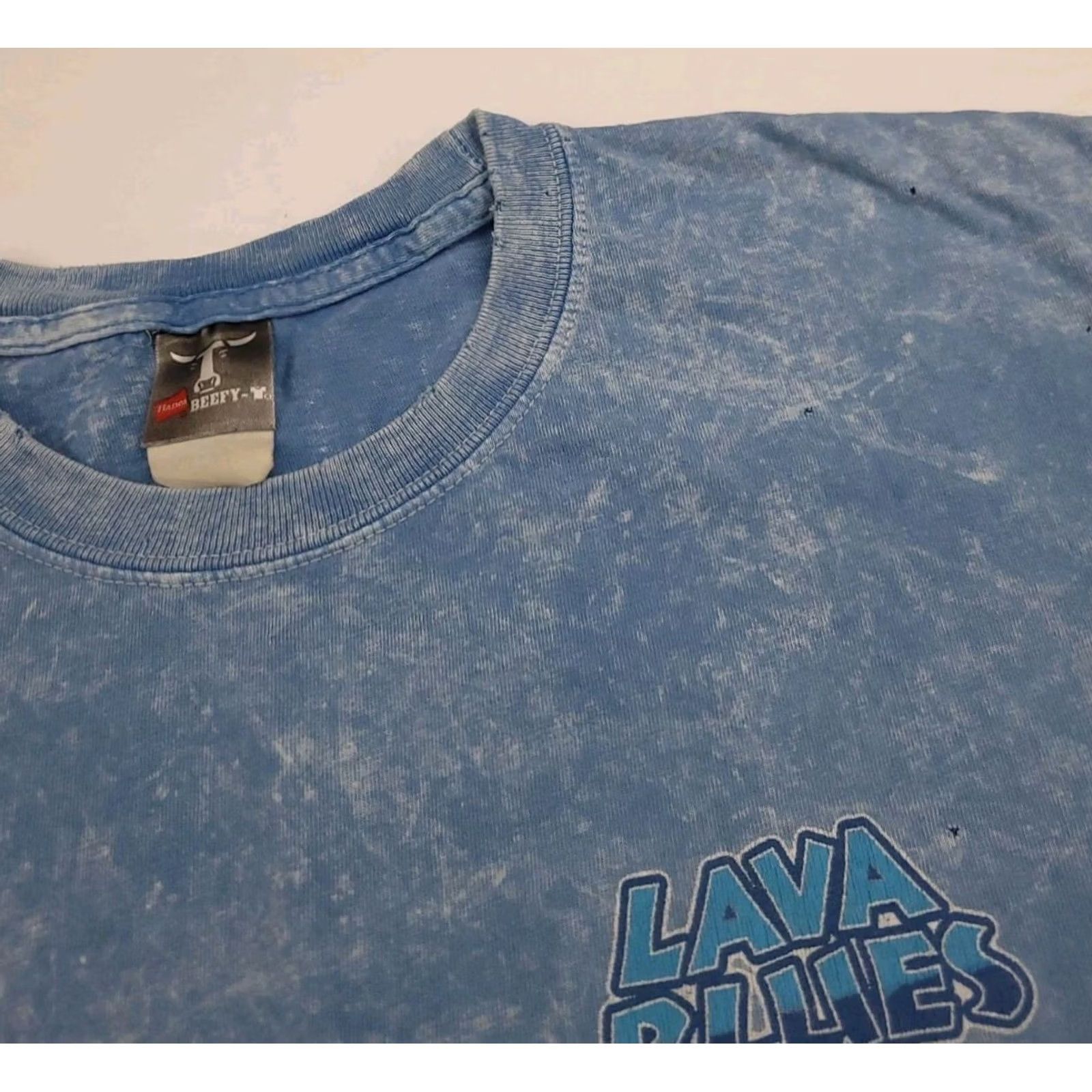Hanes VINTAGE Y2K Kauai Maui Hawaii Surf T shirt Tie Dye Hanes Blue M Mens Distressed Wide Print Shirt Size US M / EU 48-50 / 2 - 8 Thumbnail