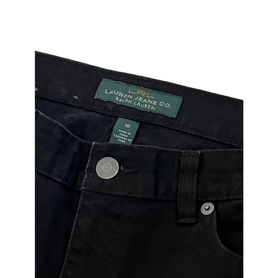 Lauren Ralph Lauren LRL Lauren Ralph Lauren Black Denim Straight Leg size 10 Size 32" / US 10 / IT 46 - 4 Thumbnail