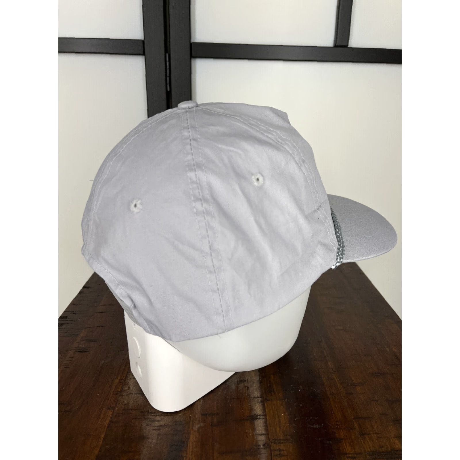 Vintage VINTAGE KC Collections Hat Cap Snap Back Adult One Size Gray Nylon 90s Look Rope Size ONE SIZE - 7 Thumbnail