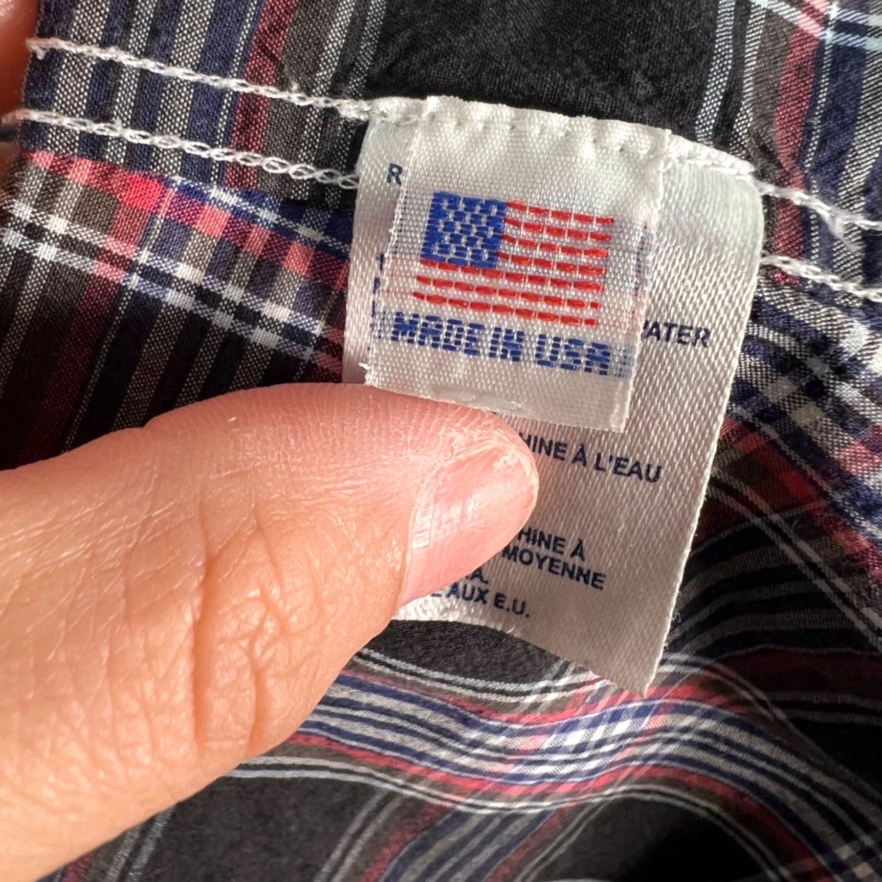 Steven Alan Steven Alan Shirt XL Mens Plaid Button-Down Cotton Made In USA Red & Black Multicolor Pocket Casual Button-Up Shirt Mens XL Size US XL / EU 56 / 4 - 4 Thumbnail