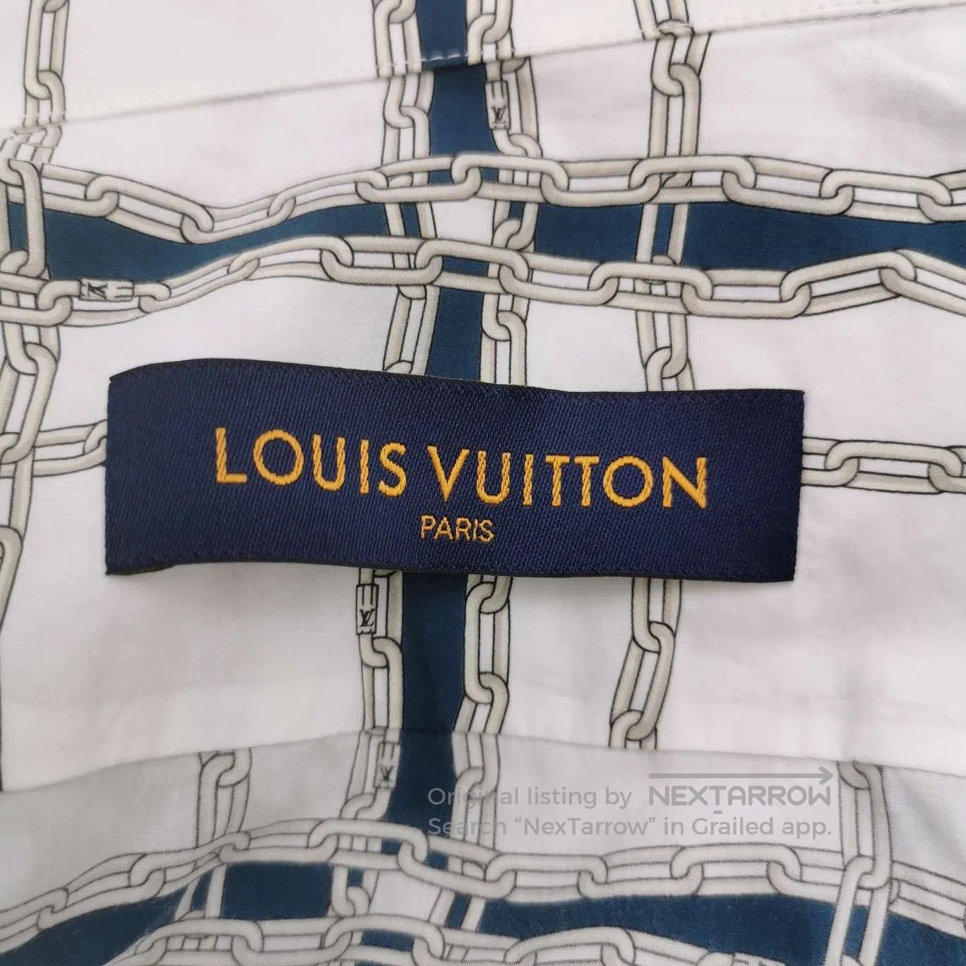 Louis Vuitton Blue Monogram Hoodie XXL.