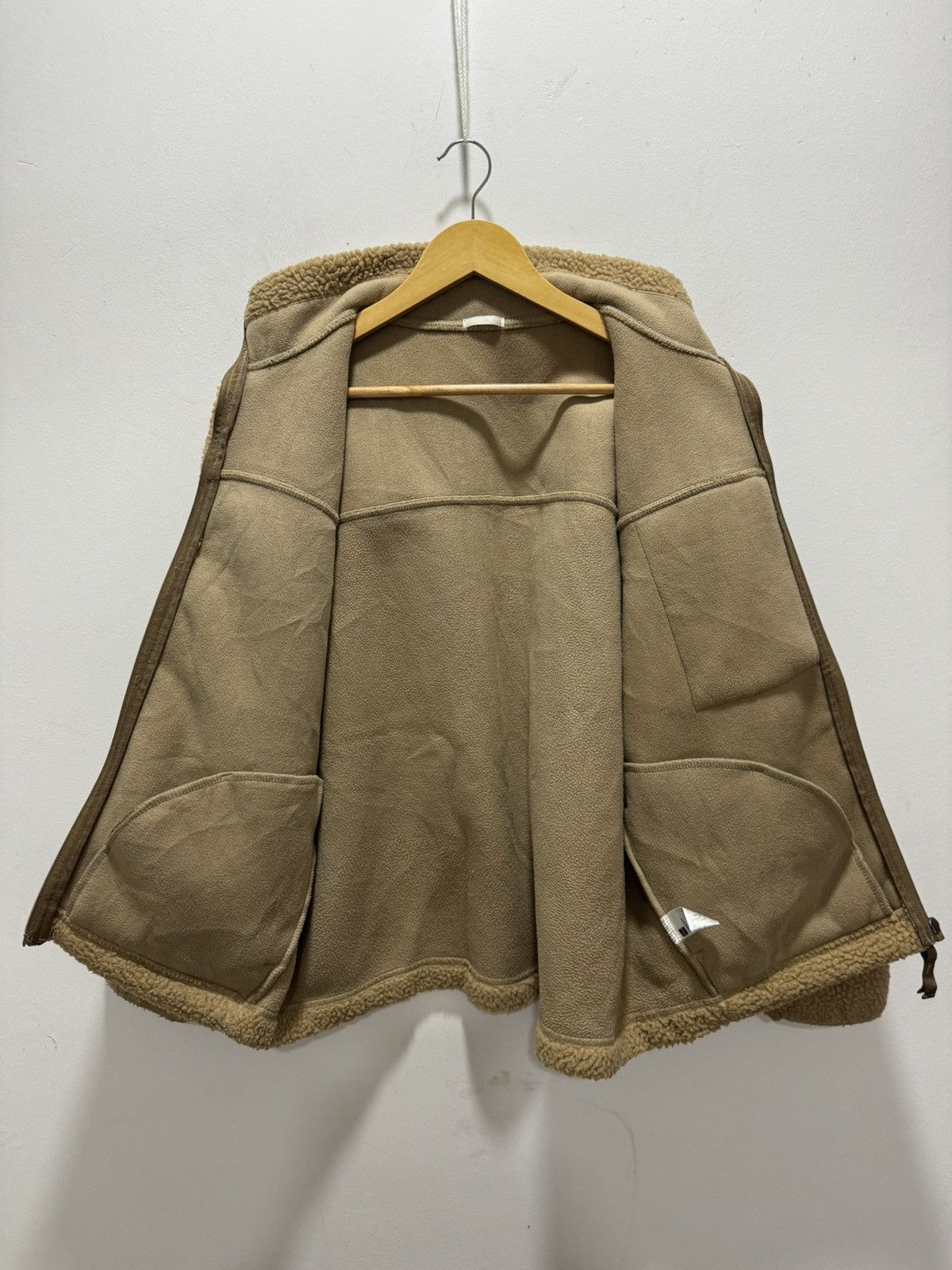 GU × Japanese Brand × Vintage 💥BOXY💥JAPANESE DESIGN GU SHERPA ZIP UP JACKET Size US L / EU 52-54 / 3 - 7 Thumbnail