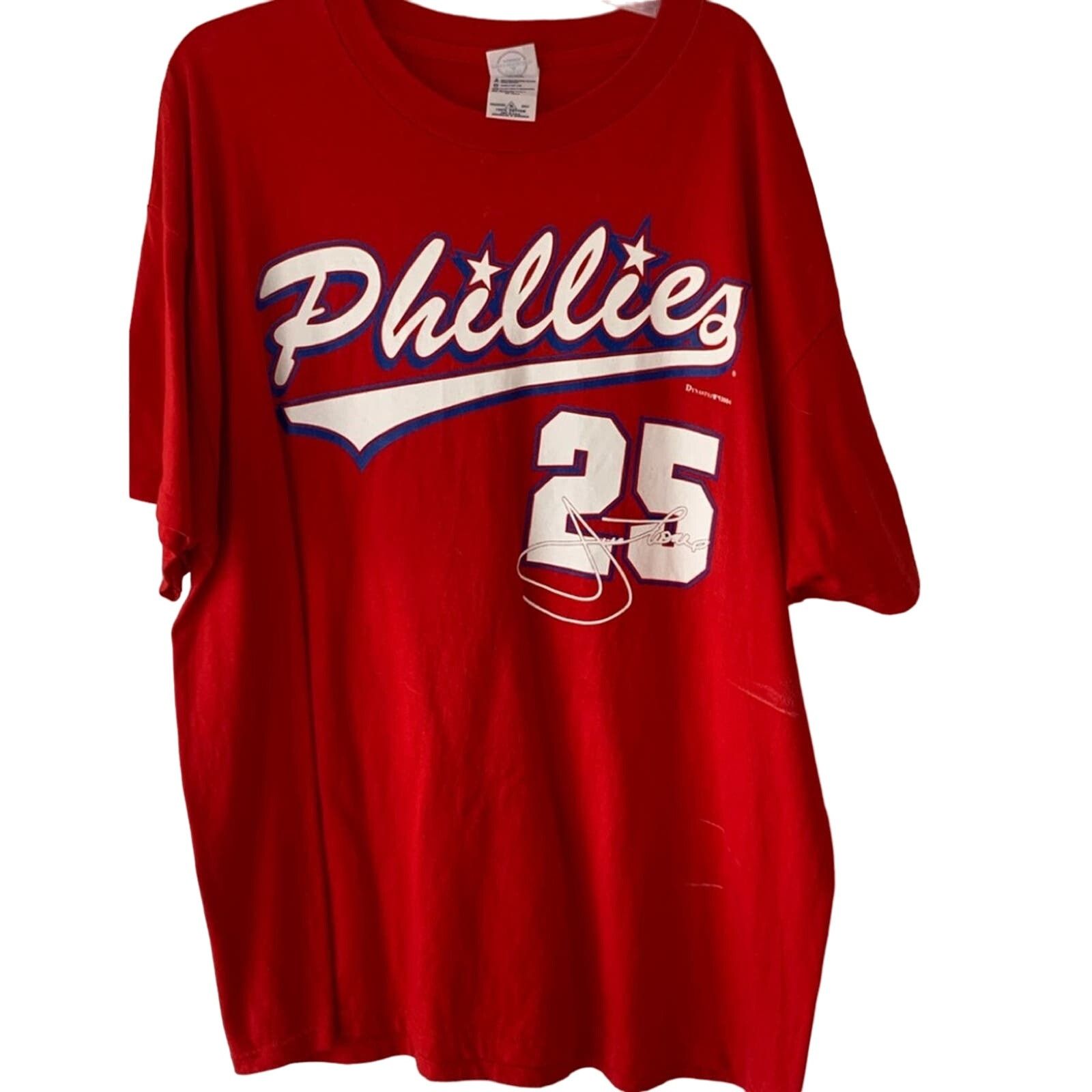 Vintage 2004 PHILADELPHIA PHILLIES AUTHENTIC JIM THOME SHIRT Size US XL / EU 56 / 4 - 1 Thumbnail