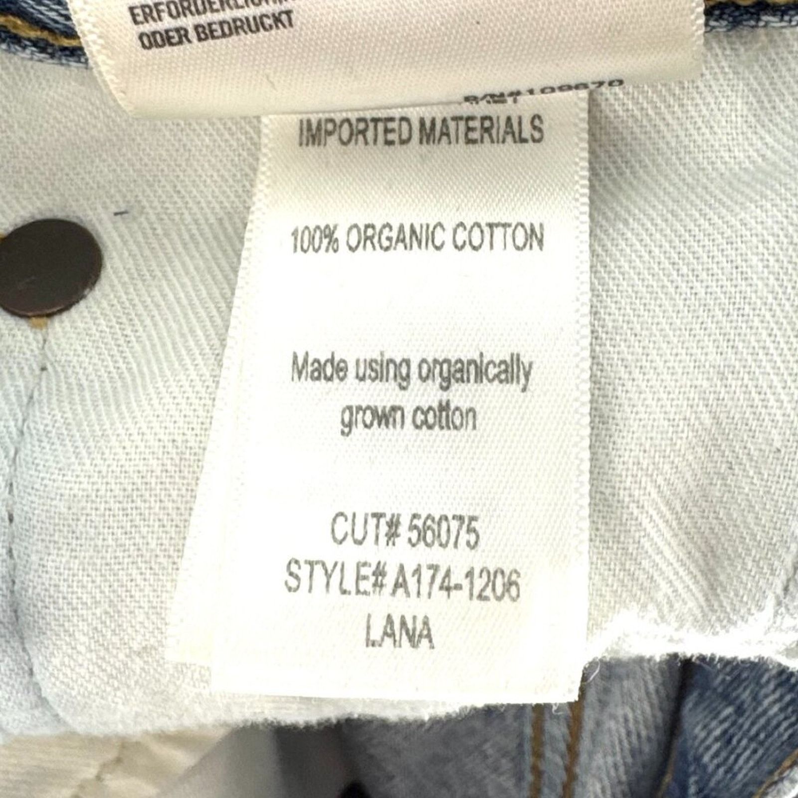Agolde Agolde Lana Relaxed Straight Denim Jeans Raw Hem Size 27 Size 27" / US 4 / IT 40 - 9 Thumbnail