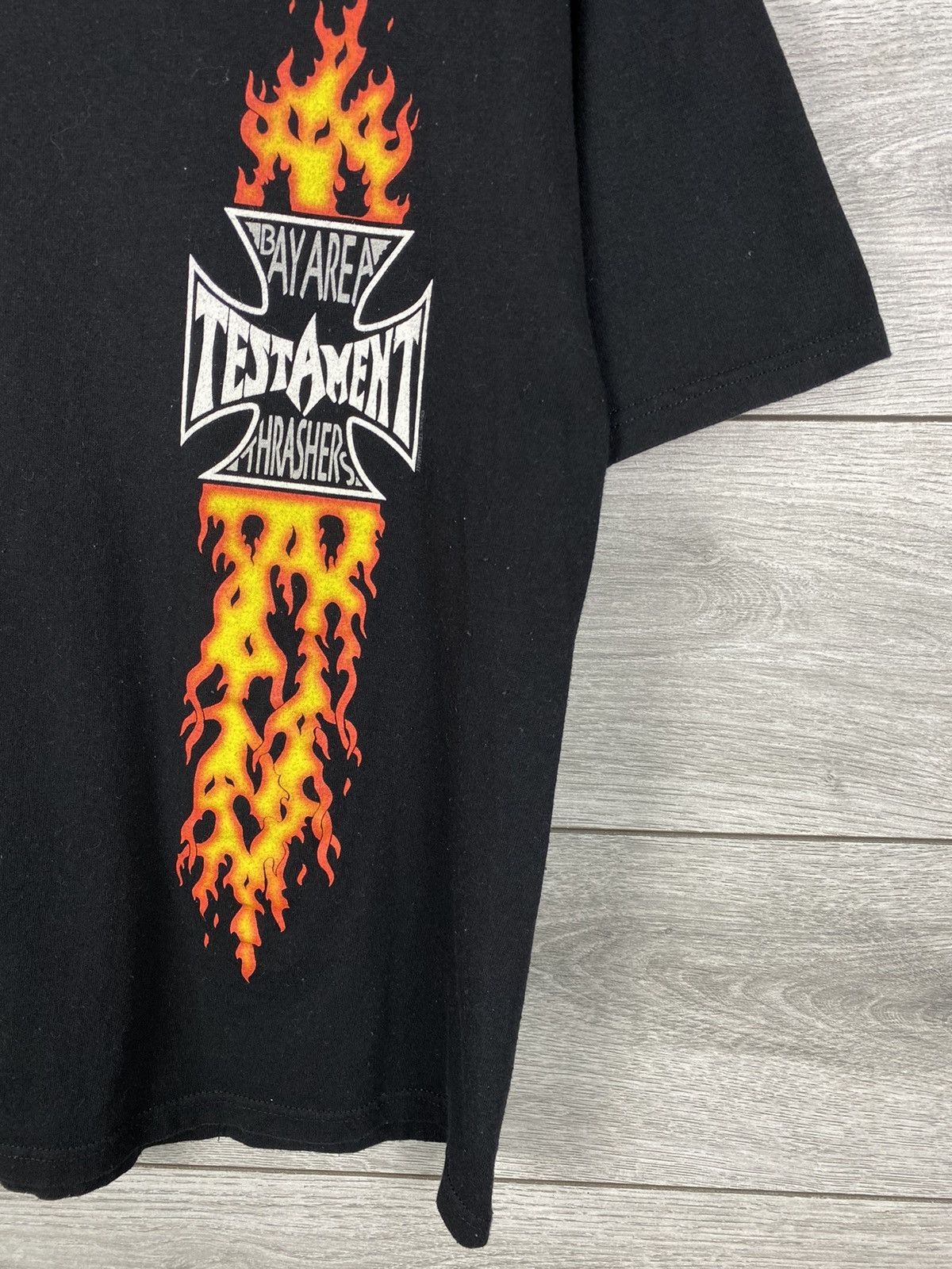 Band Tees Vintage Testament “Bay Area Thrashers” Flame Tee Size US M / EU 48-50 / 2 - 5 Thumbnail