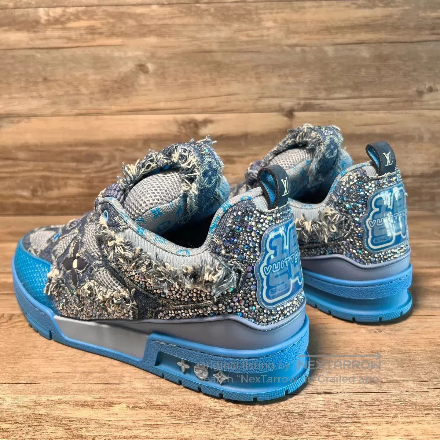 Louis Vuitton Blue Low. Size US 10 / EU 43 - 4 Thumbnail