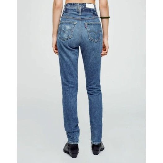 $595 NWT RE/DONE x LEVI'S DOUBLE WAISTED DRAINPIPE JEANS 26
