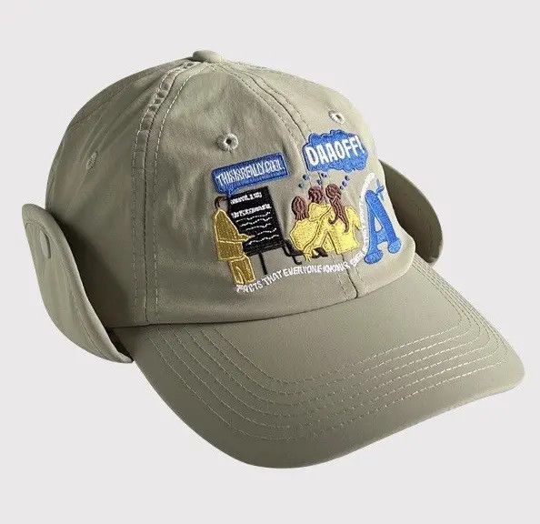 Japanese Brand Aoyama x Mari Fashion y2k embroidered ball cap trapper hat Size ONE SIZE - 2 Thumbnail