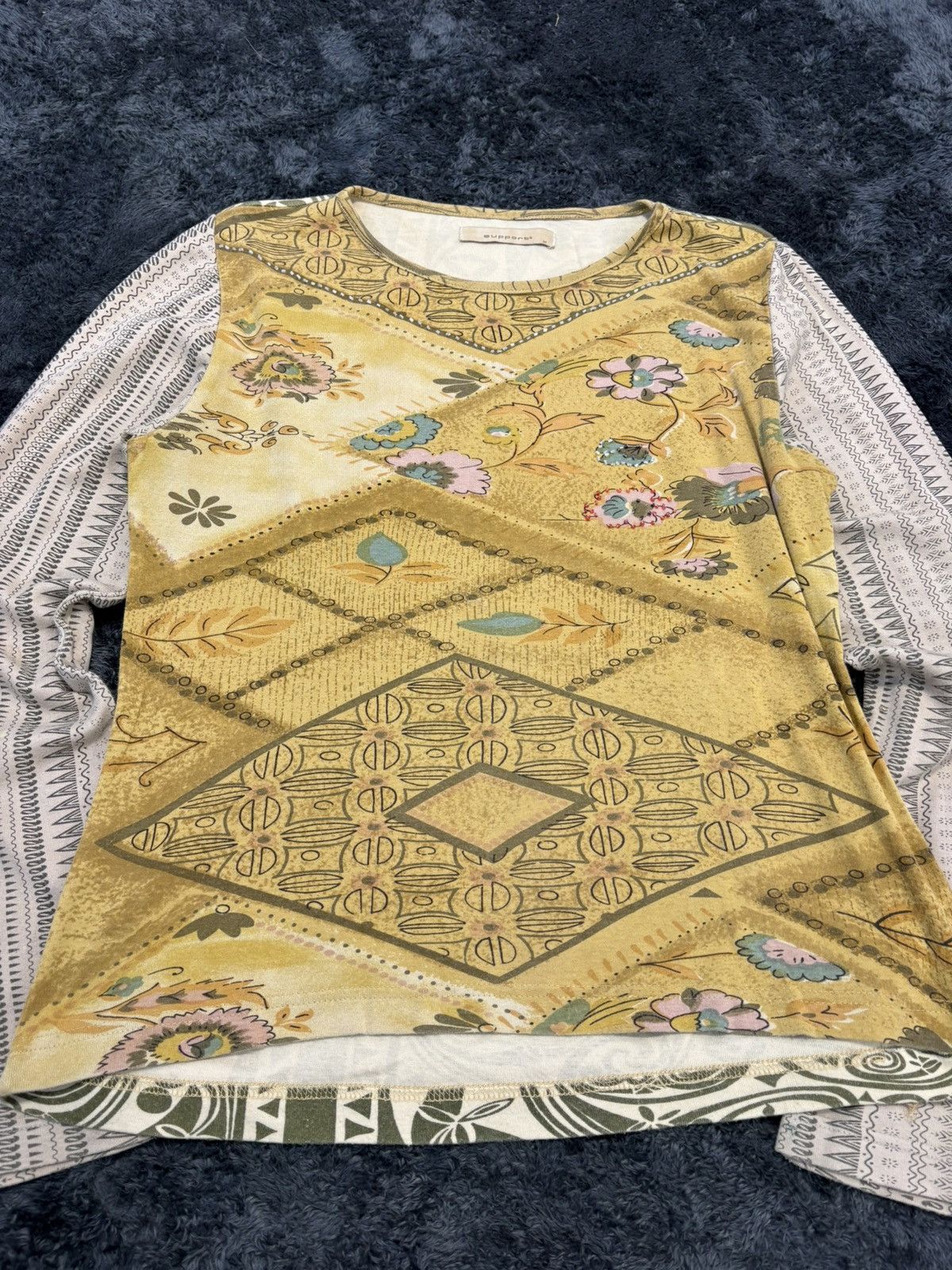 Hysteric Glamour Japan Vintage Floral Y2K LGB Style Longsleeve Size L / US 10 / IT 46 - 4 Thumbnail