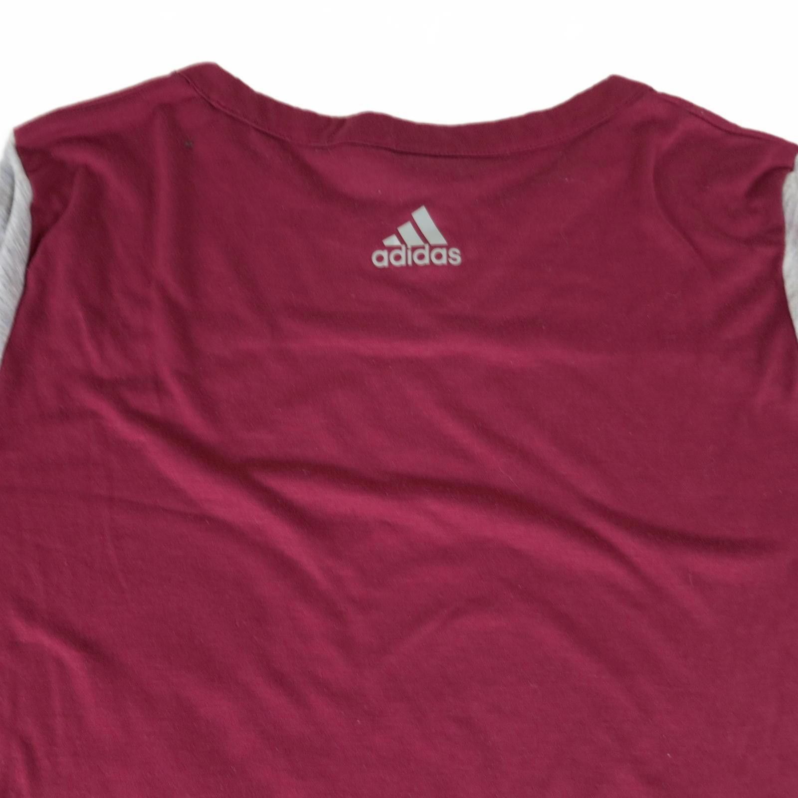 Adidas Women's Medium adidas Burgundy and Gray Tunic Shirt Size M / US 6-8 / IT 42-44 - 10 Thumbnail