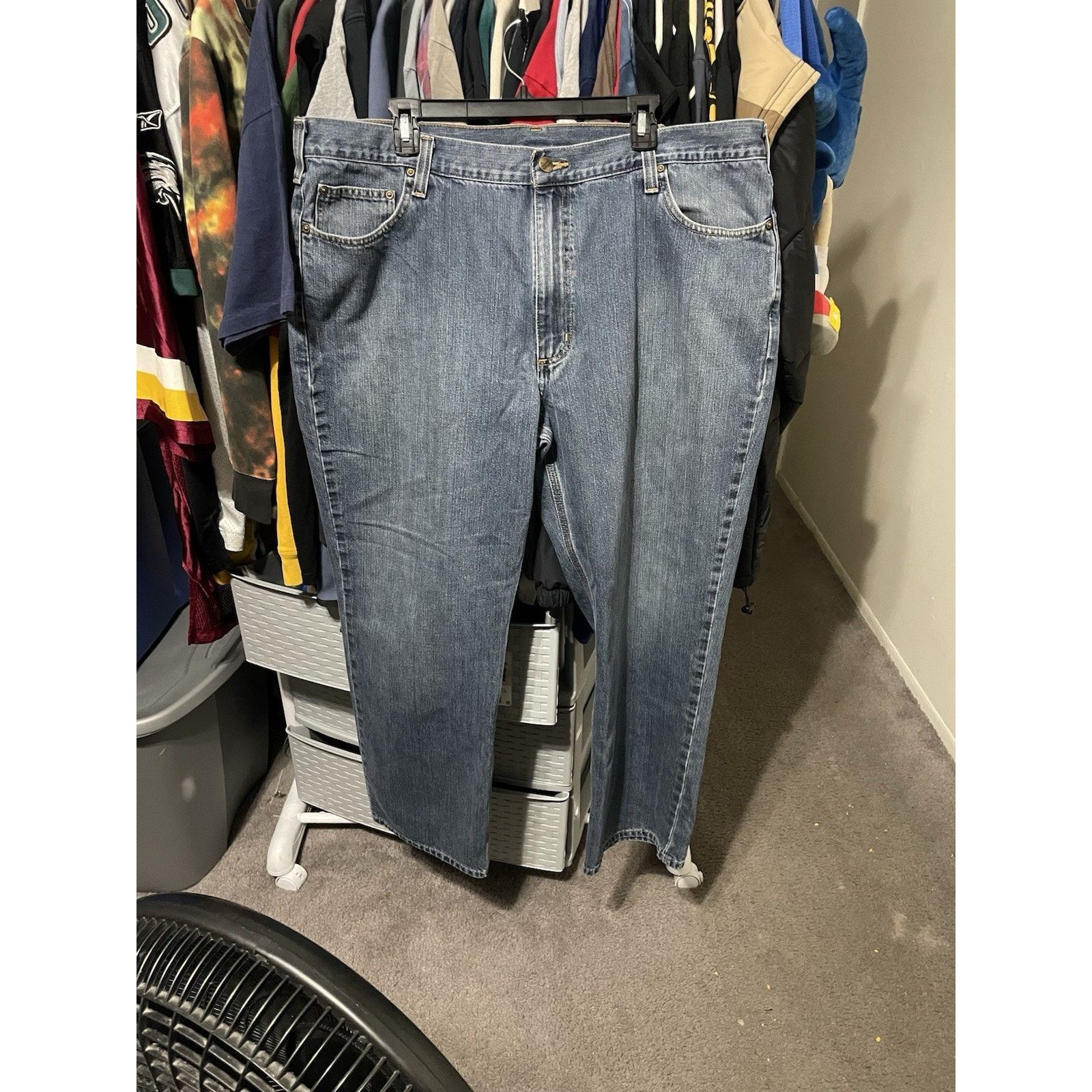 Carhartt Size 42x32 - Carhartt Jeans Adult Blue Denim Relaxed Fit Size US 42 / EU 58 - 1 Thumbnail