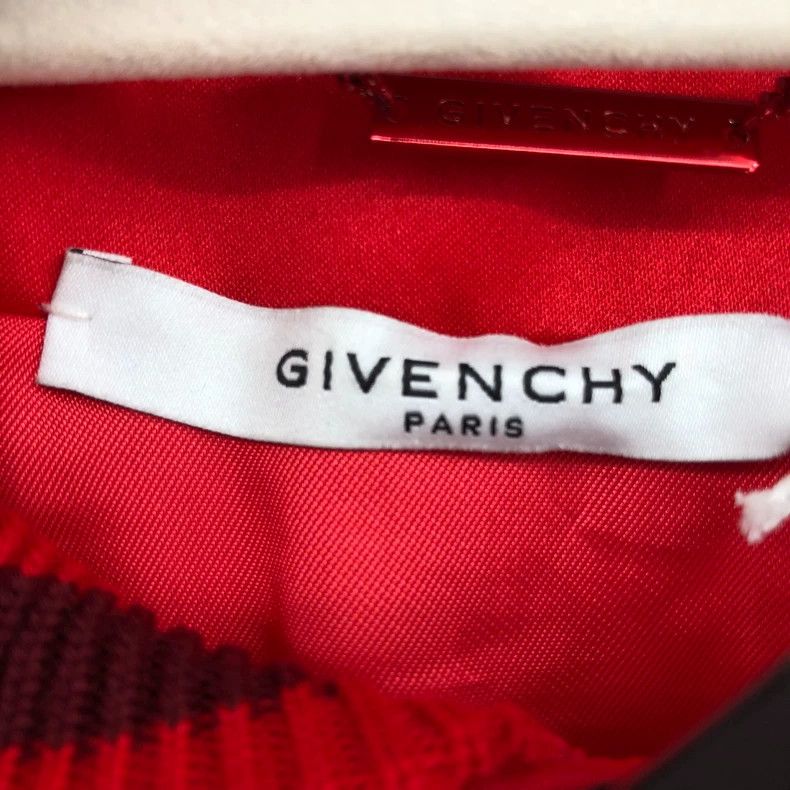 Givenchy Givenchy Red Back Letter Leather Baseball Jacket Size US S / EU 44-46 / 1 - 5 Thumbnail
