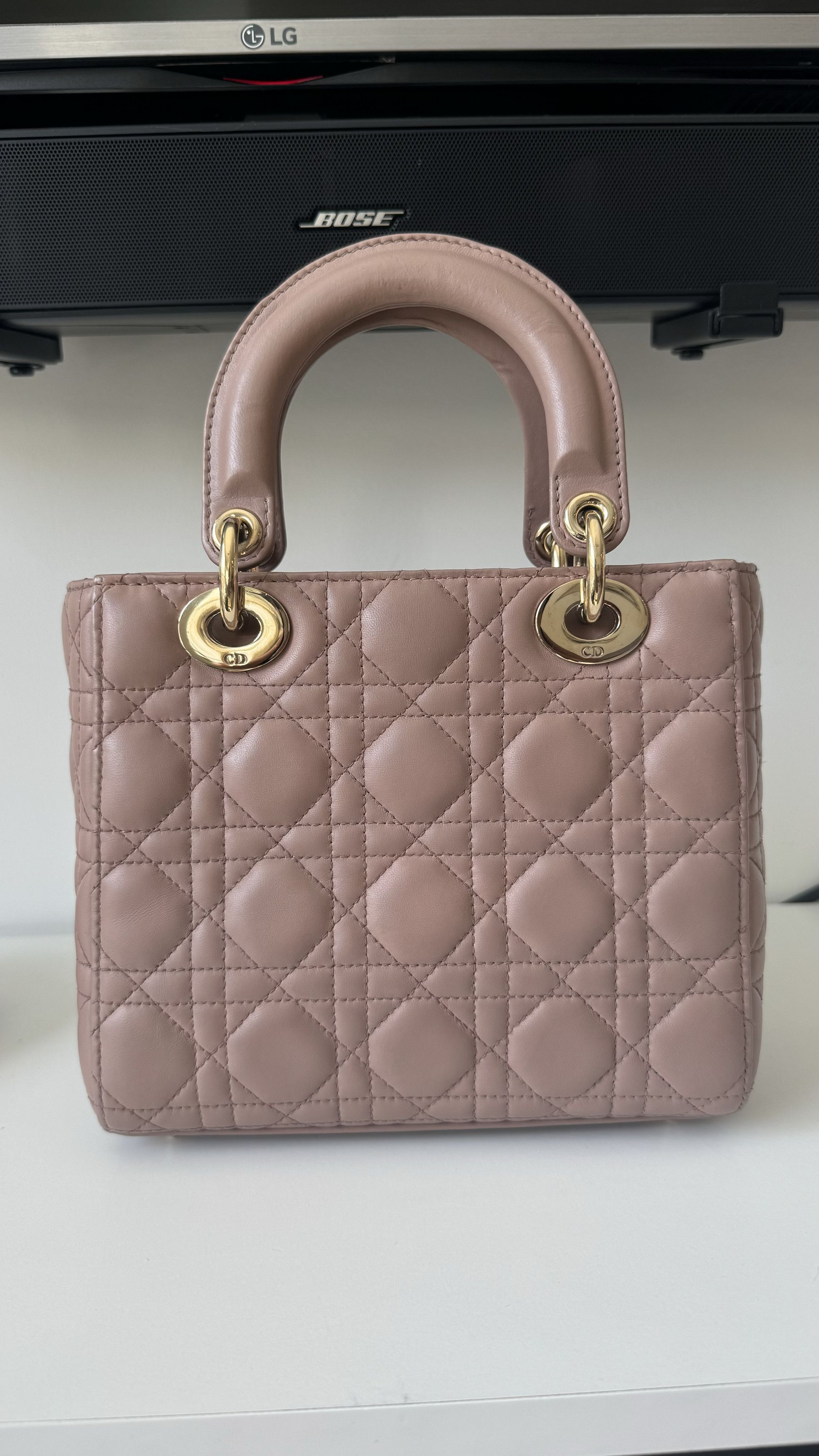 Dior DIOR Small Lady Dior My ABCDior Bag - Cannage Lambskin Size ONE SIZE - 6 Thumbnail