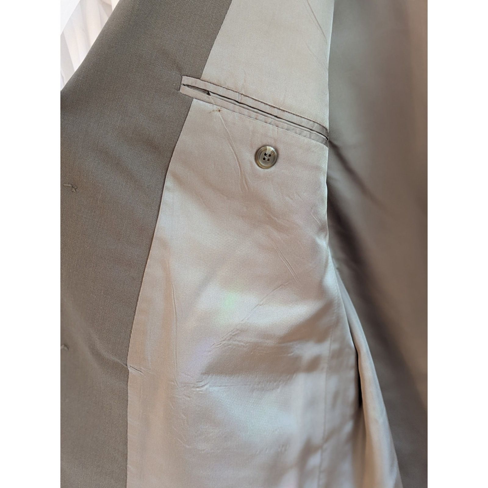 Chaps Size 42R Brown Pure New Wool 2 Button Notch Lapel Blazer Size 42R - 6 Thumbnail