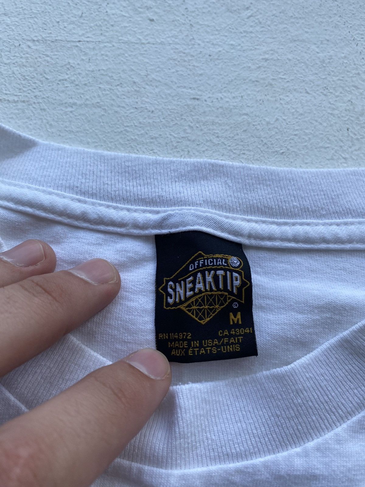 Vintage 90s Sneaktip USA "I GOT 99 PROBLEMS" Logo Art White Mens Tee Size US M / EU 48-50 / 2 - 4 Thumbnail