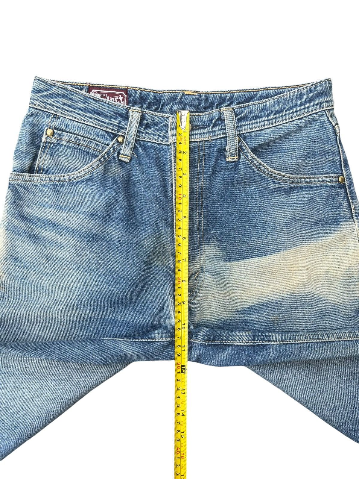 Japanese Brand Vintage Japanese Brand Blue Faded Washed Straight Cut Jeans Size US 28 / EU 44 - 12 Thumbnail