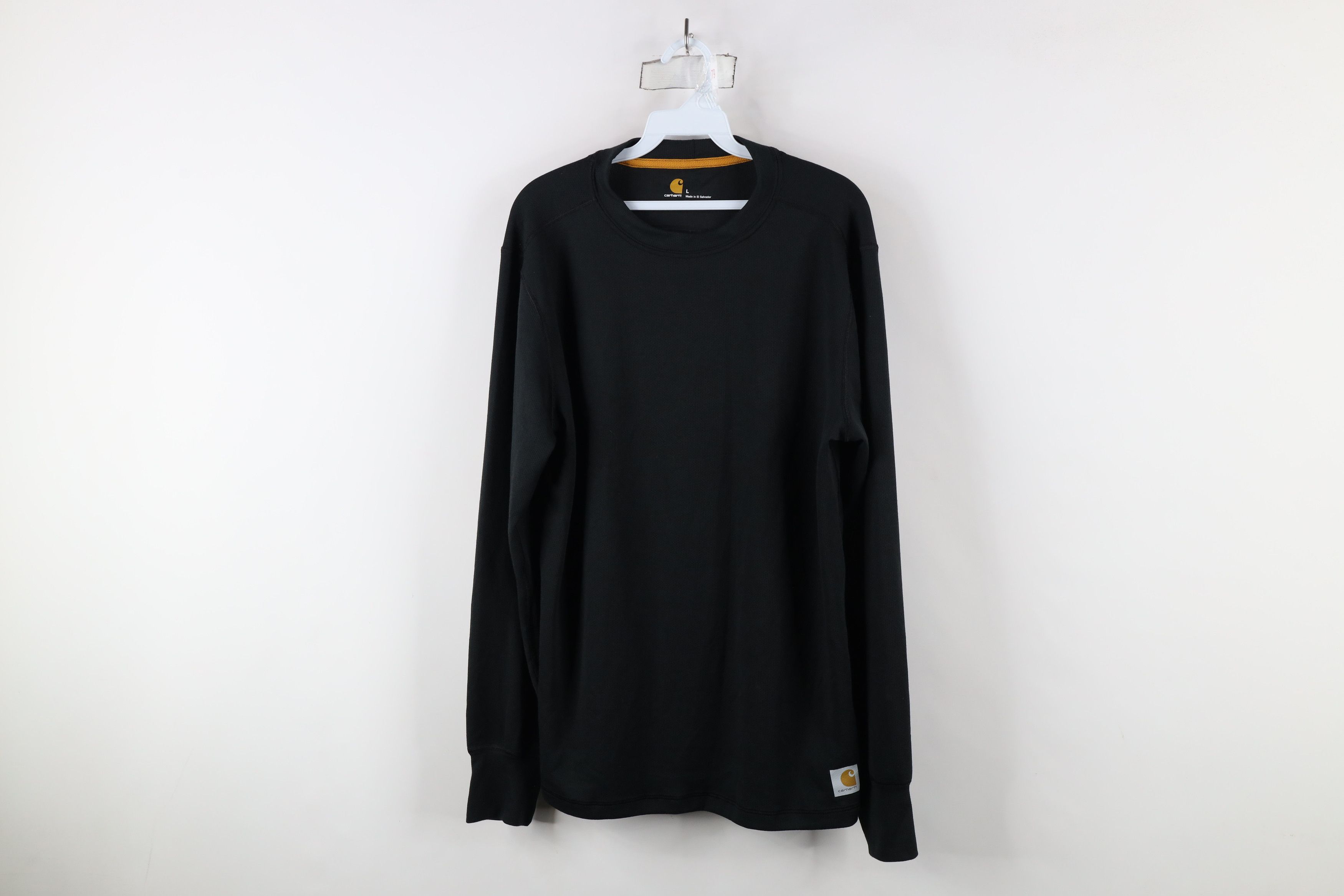 Carhartt × Vintage Vintage Carhartt Thermal Knit Long Sleeve T-Shirt Black Size US L / EU 52-54 / 3 - 1 Thumbnail