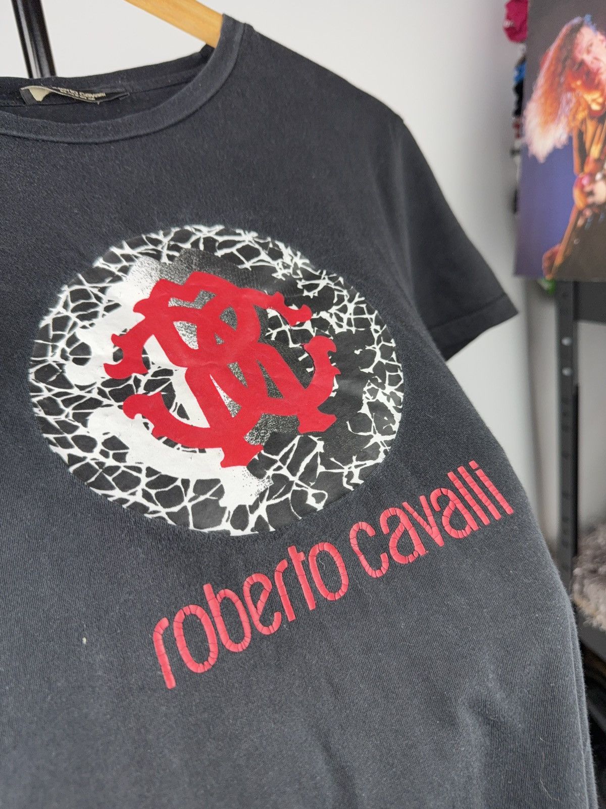 Roberto Cavalli Roberto Cavalli Beachwear Logo Graphic T-Shirt Black Size L Size US L / EU 52-54 / 3 - 9 Thumbnail