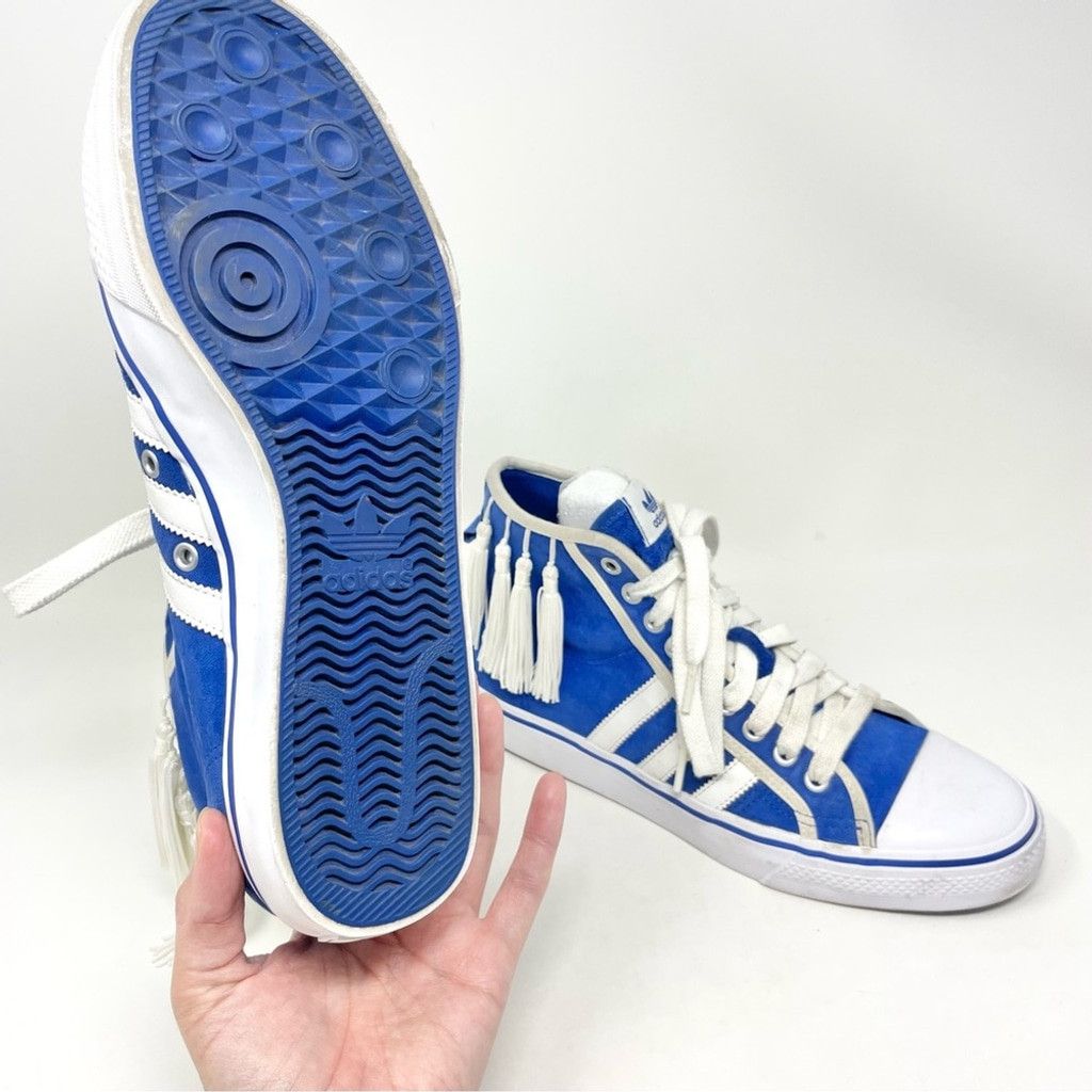 Adidas adidas Nizza Hi “Tassels” by Jeremy Scott Blue Suede US 9.5 Size US 9.5 / EU 42-43 - 8 Thumbnail