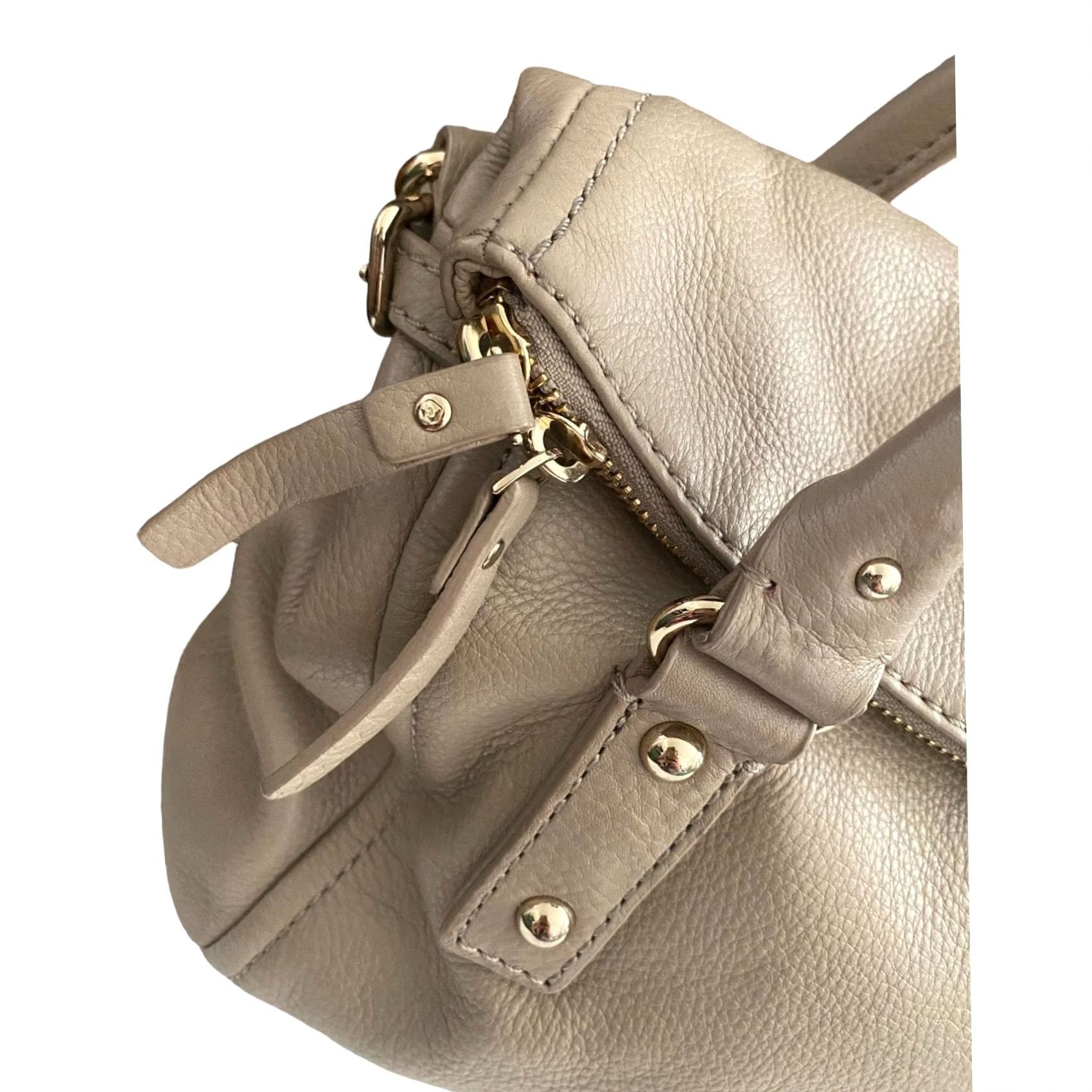 Vintage Kate Spade Cobble Hill Leslie Bag Leather Satchel/Top Handle Gray Small Womens Bag Size ONE SIZE - 6 Thumbnail