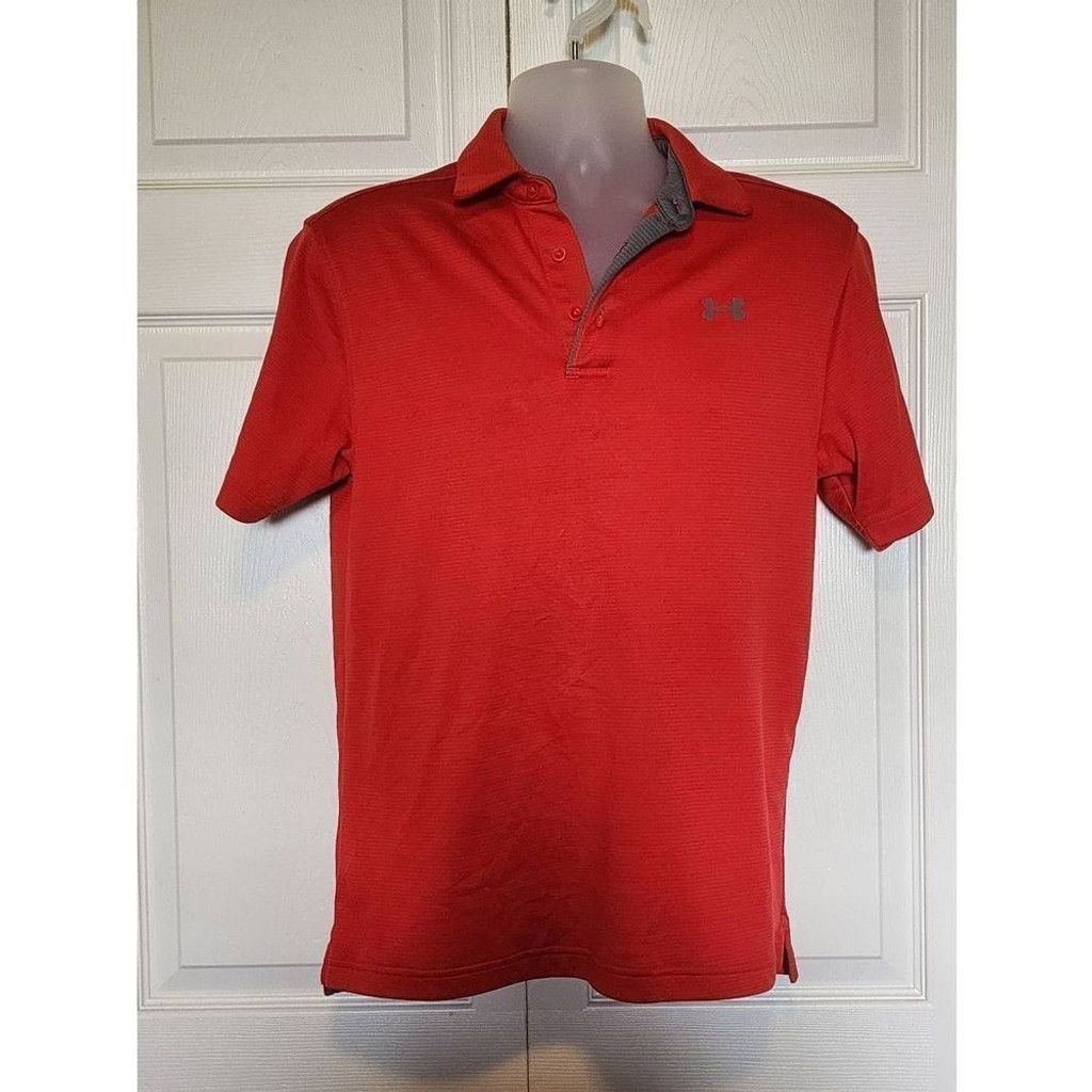 Under Armour Under Armour Red Polo Size US S / EU 44-46 / 1 - 1 Thumbnail