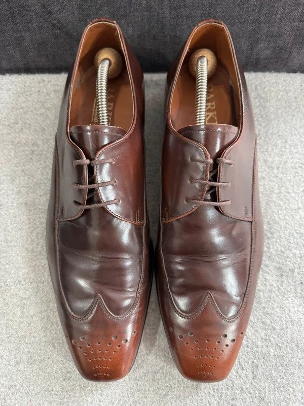 Barker Barker England Oxford Derby Leather Brown Lace Ups 9,5 44 Size US 11 / EU 44 - 4 Thumbnail