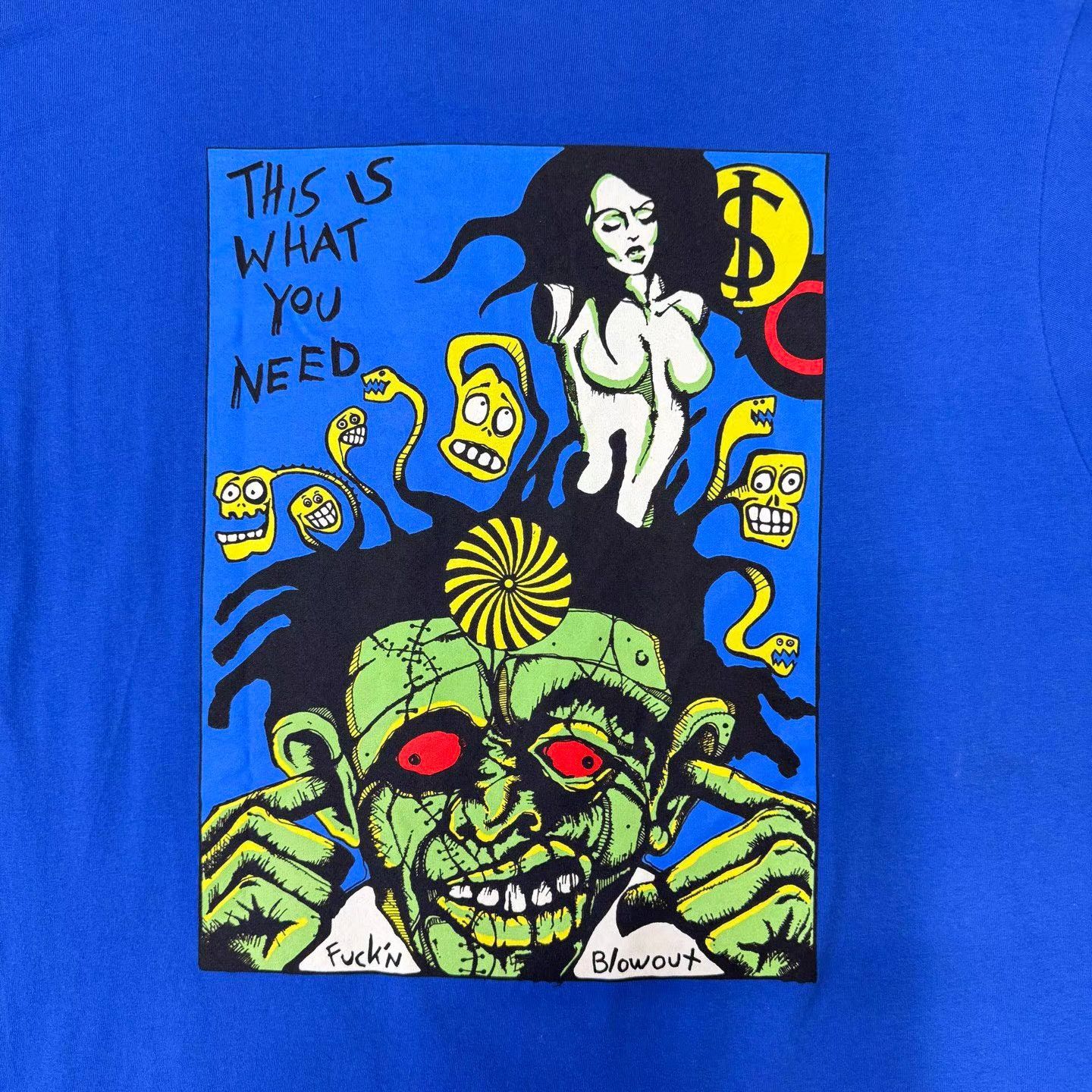 Supreme Supreme Blue Skull & Demon Print Short Sleeve Tee Q10 Size US L / EU 52-54 / 3 - 4 Thumbnail