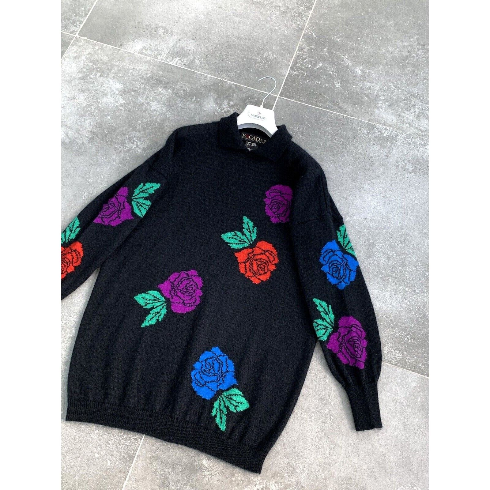 Escada × Vintage Women's ESCADA MARGARETHA LEY Mohair Sweater Jumper EU 38 M Size M / US 6-8 / IT 42-44 - 2 Thumbnail
