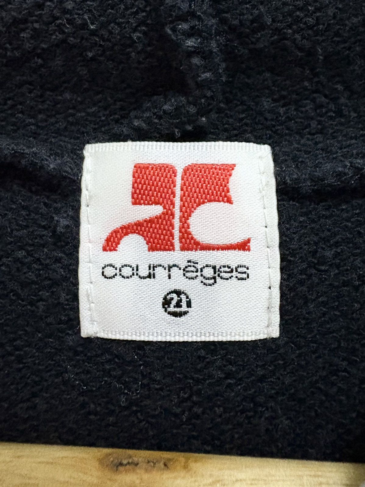 Courreges Vintage 90's Courreges 21 Black Hoodie Zipper Size M / US 6-8 / IT 42-44 - 13 Thumbnail