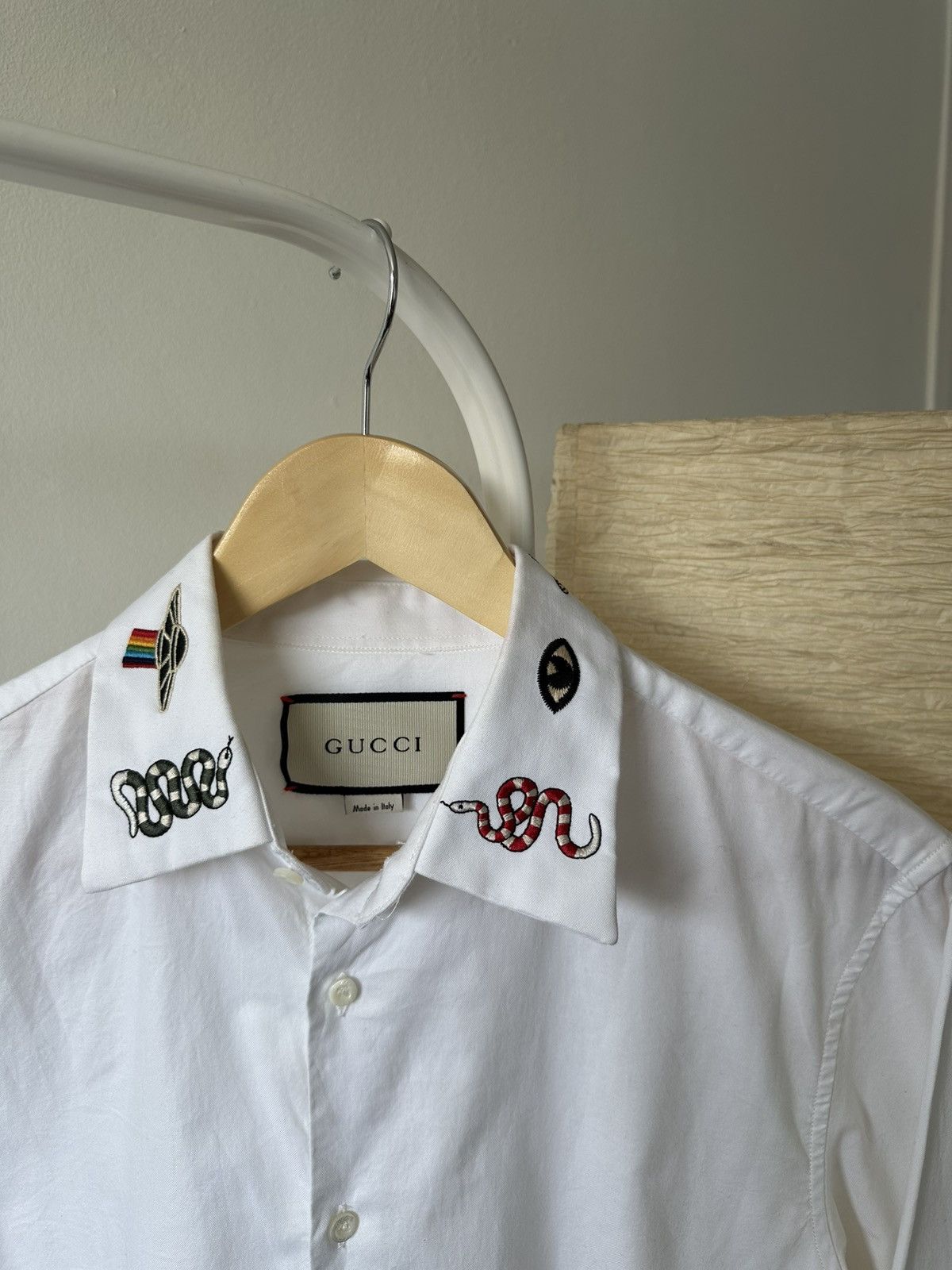 Gucci Gucci Duke Collar Embroidery Long Sleeve Button Down Shirt Size US M / EU 48-50 / 2 - 5 Thumbnail