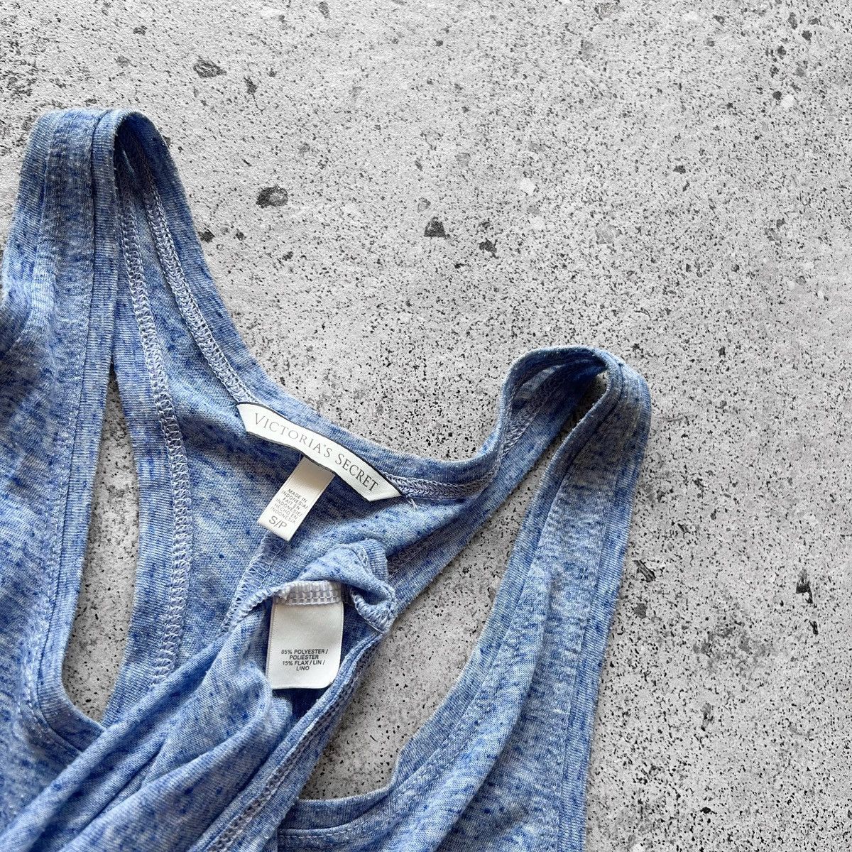 Designer × Victoria's Secret Victoria’s Secret Womens Blue Polyester Linen Print Tank Top Size S / US 4 / IT 40 - 4 Thumbnail
