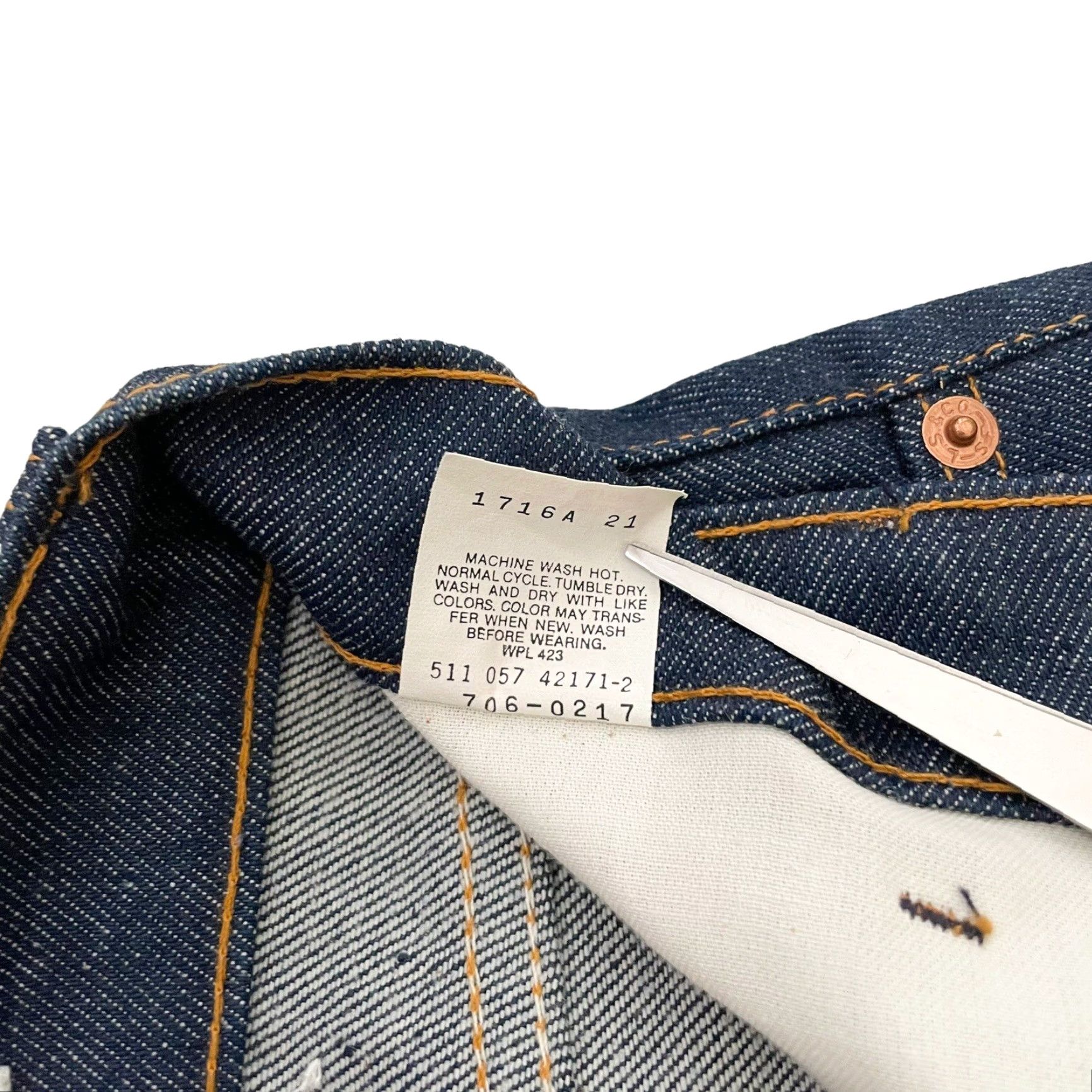 Levi's VINTAGE Levi's Made in USA Raw Denim Student Fit Jeans 29 x 31 Mens Jeans Straight 80s USA Size US 28 / EU 44 - 6 Thumbnail