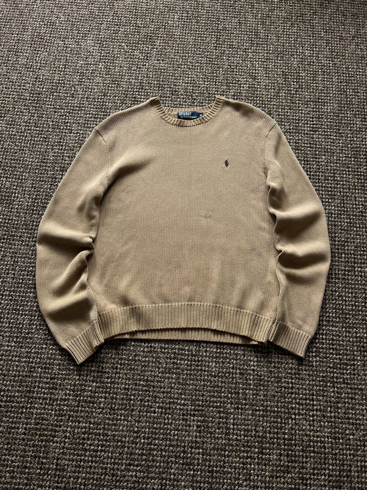 Polo Ralph Lauren 🤎 Vintage Polo Ralph Lauren Brown Hype Sweater Knitted 90s Size US M / EU 48-50 / 2 - 2 Thumbnail