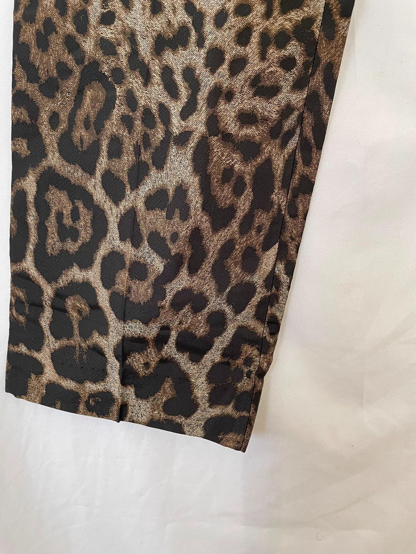 Lanvin Lanvin Women's Leopard Print Pencil Pants Size 30" / US 8 / IT 44 - 4 Thumbnail