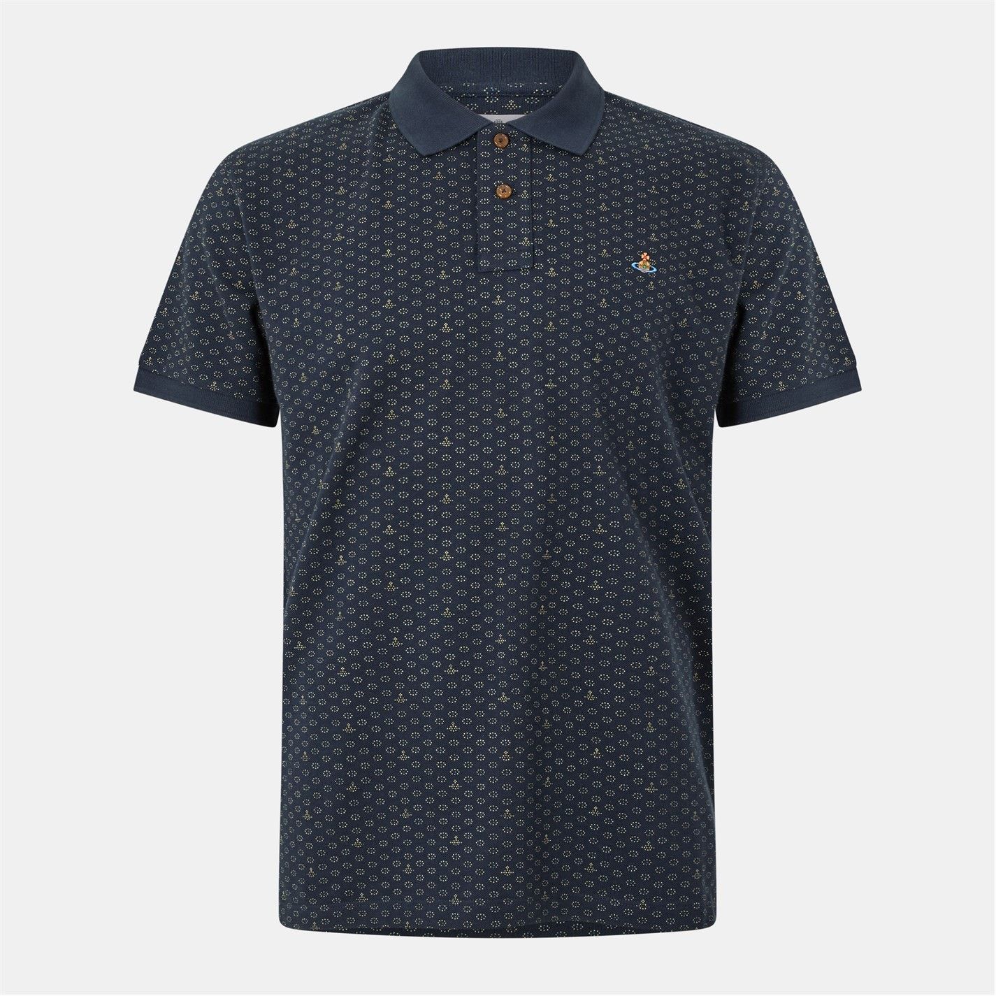 Vivienne Westwood o1g2r1mq0526 Short-Sleeve Polo Shirt in Dots & Orbs Size US M / EU 48-50 / 2 - 1 Thumbnail