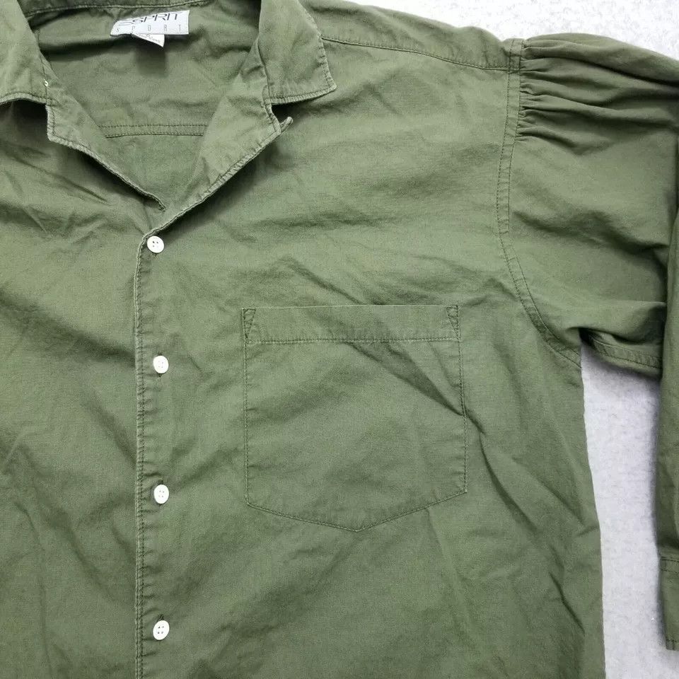 Esprit Esprit Shirt Womens Small Button Up Pocket Oversized Size S / US 4 / IT 40 - 2 Thumbnail