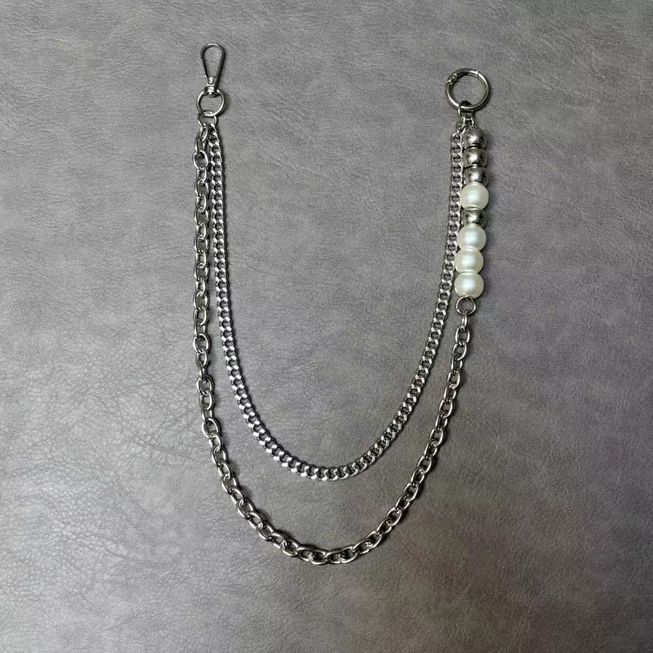 Vintage Retro hip-hop punk style jeans waist chain Size ONE SIZE - 2 Thumbnail
