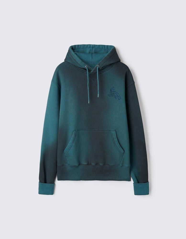 Eytys Eytys Lewis Teal Spray Hoodie Size US M / EU 48-50 / 2 - 1 Thumbnail