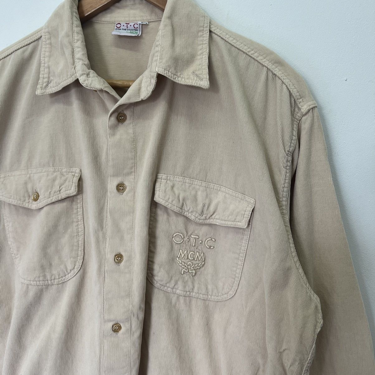 MCM × Vintage Vintage Over The Counter By MCM Corduroy Button Up Size US L / EU 52-54 / 3 - 2 Thumbnail