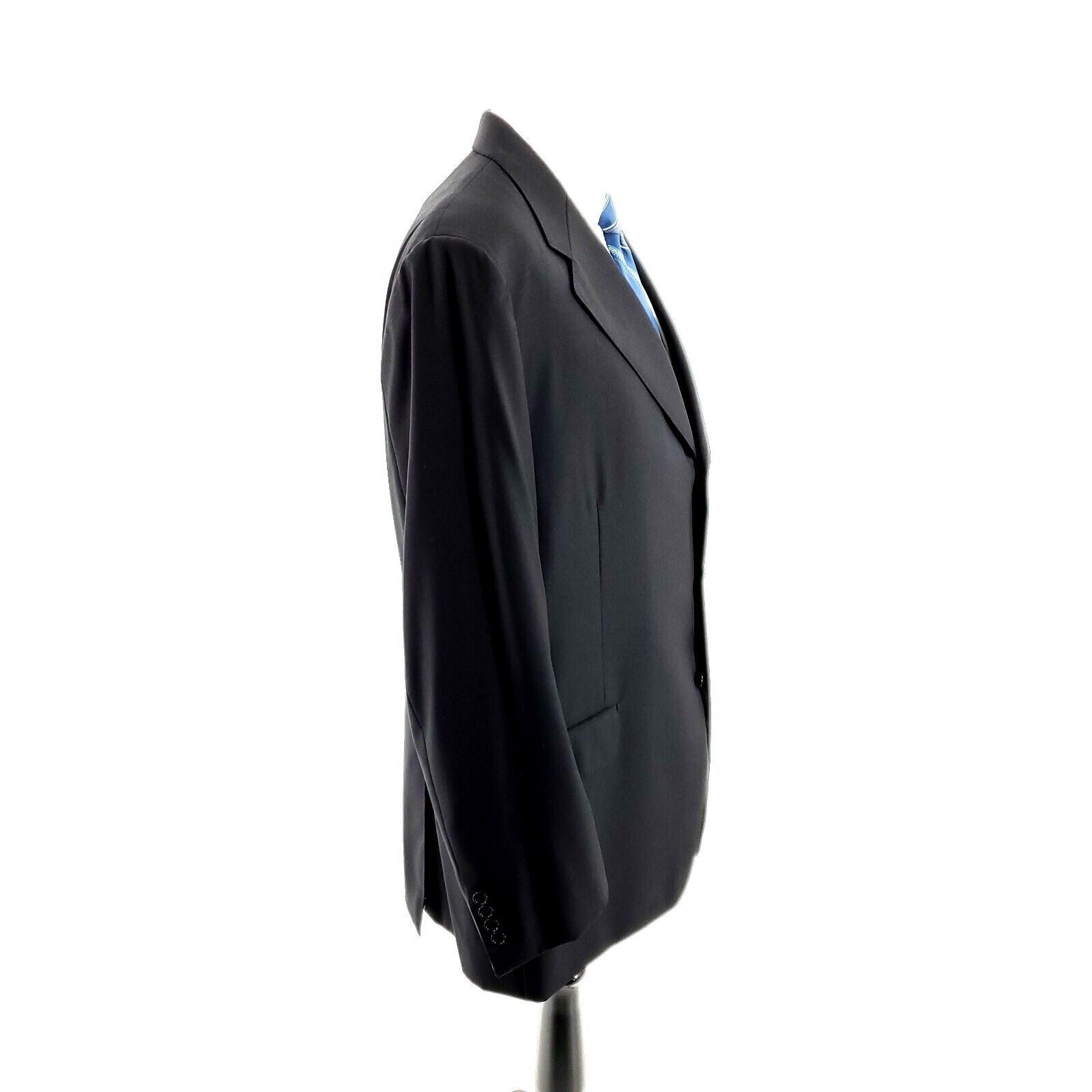Canali Canali Saks Fifth Ave Wool 3 Button Blazer 44L Black Twill T Size 44L - 6 Thumbnail