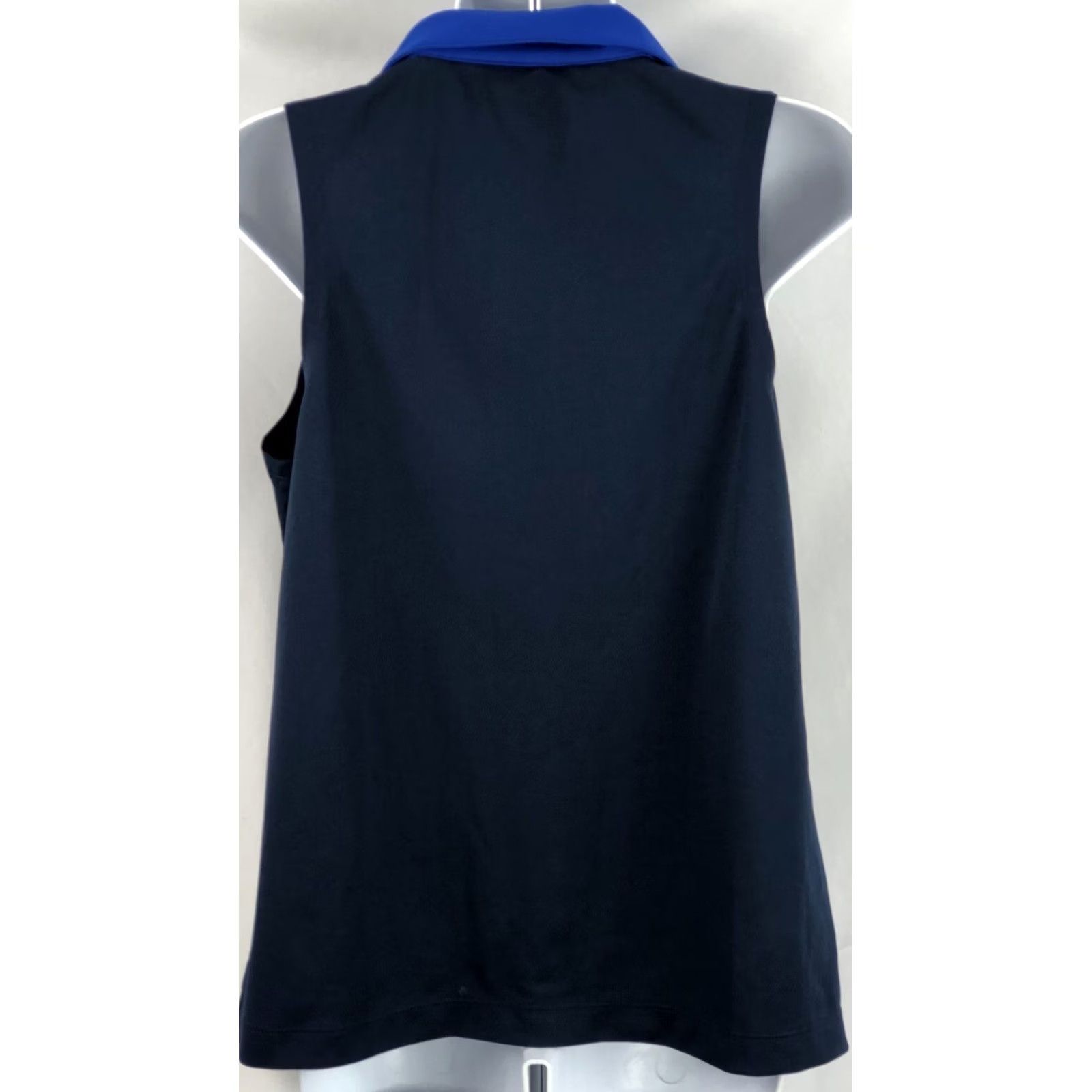Vintage Ativa Activewear Sleeveless Top XL Blue Button Neck Collared Fitness Gym Size XL / US 12-14 / IT 48-50 - 3 Thumbnail