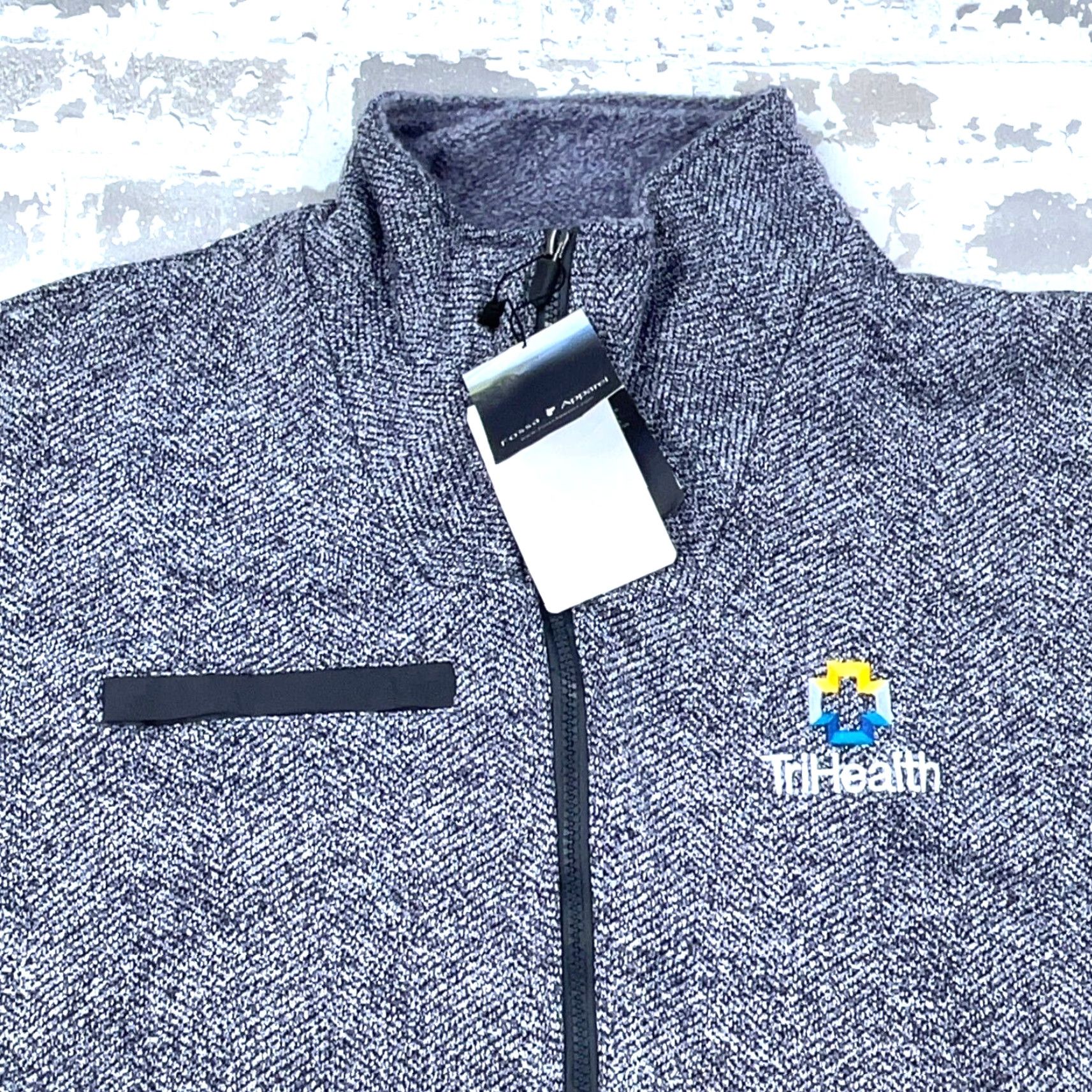 Vintage Fossa Jacket Men 3XL Gray Full Zip Outdoors Heather Heavy Knit Fleece Embroidered Logo Pockets Regular Jacket Mens Size US XXL / EU 58 / 5 - 2 Thumbnail
