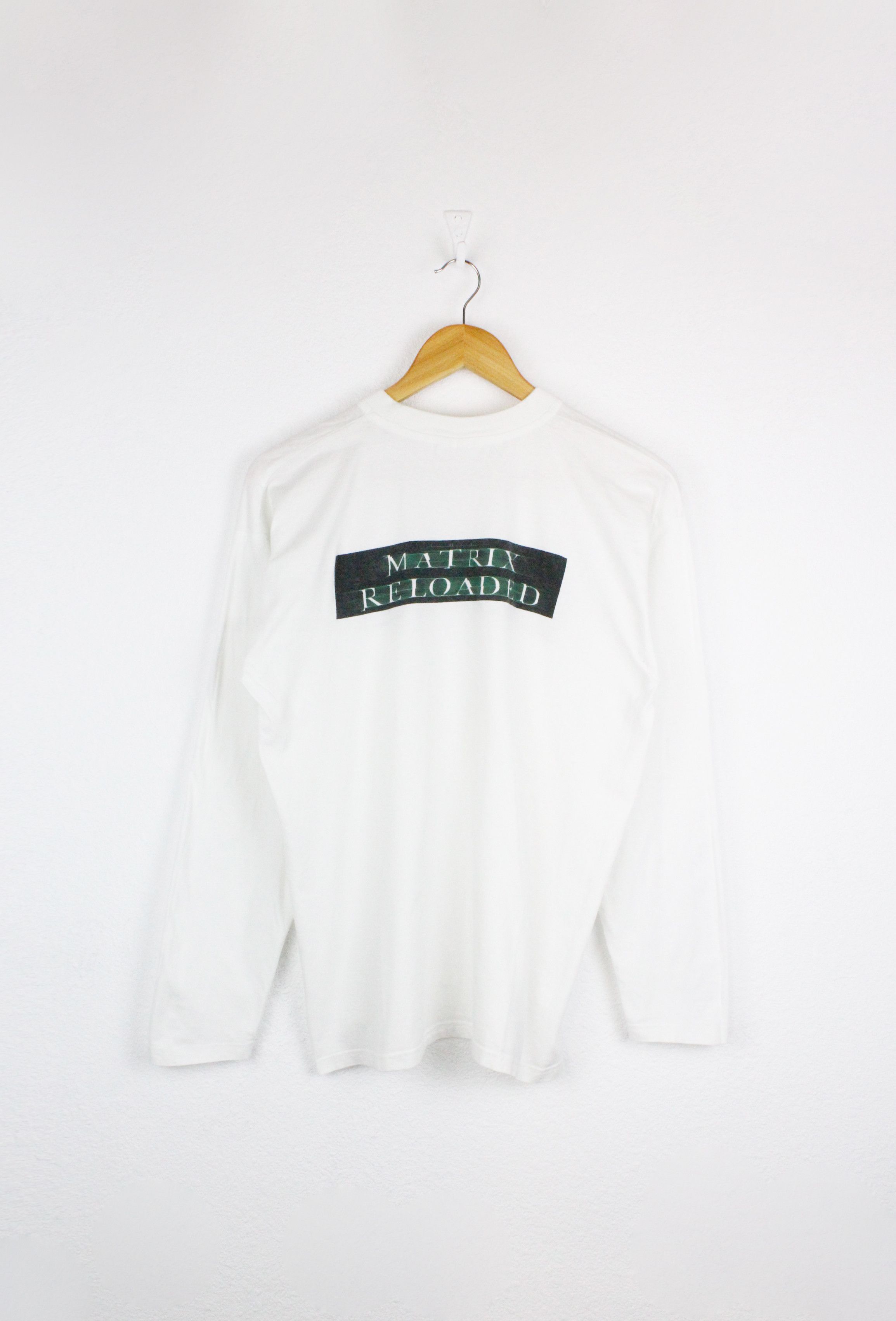 Vintage Vintage The Matrix Reloaded Movie Graphic Print L/S Tee Y2K Size US M / EU 48-50 / 2 - 5 Thumbnail