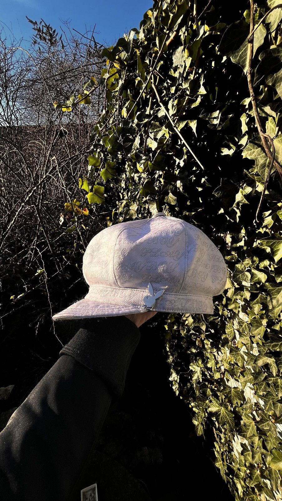 image of Playboy Hat in White, Women's