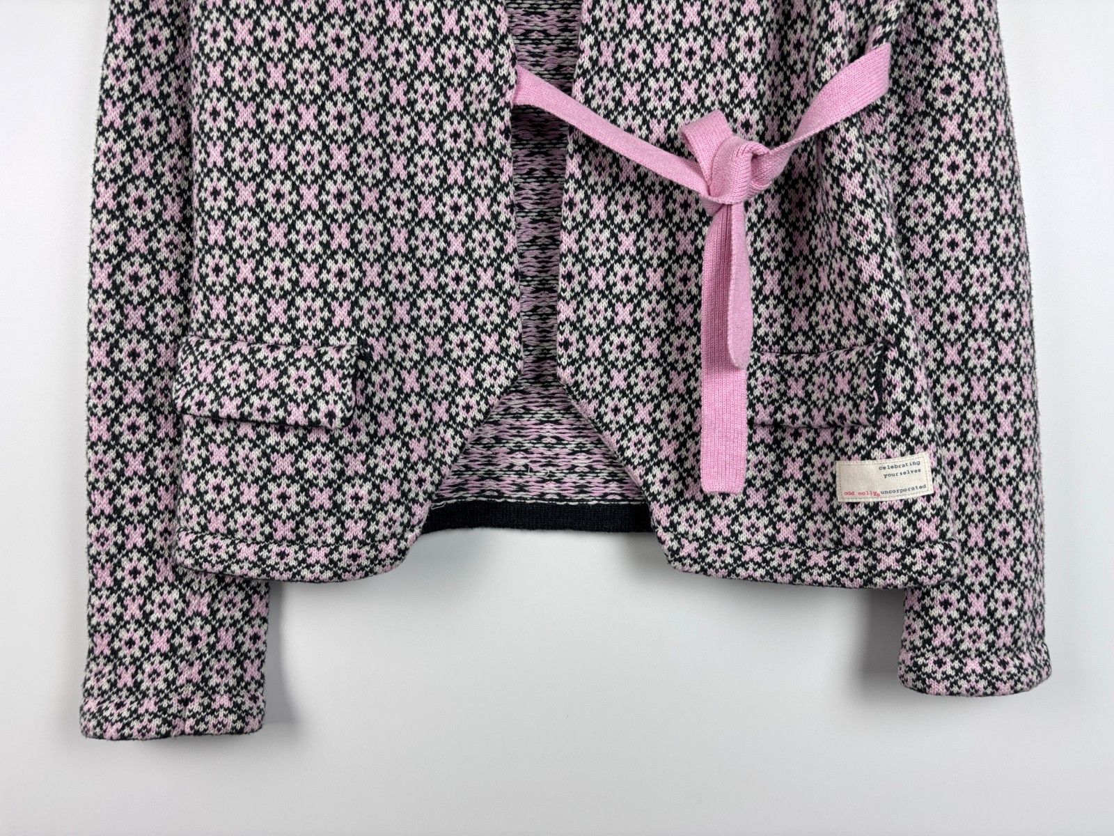 Odd Molly Odd Molly Cardigan Cotton Blazer White Black Pink Size 1 Size S / US 4 / IT 40 - 3 Thumbnail