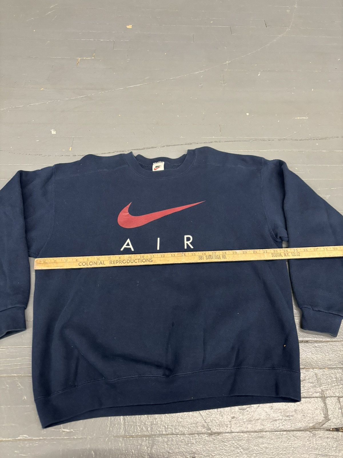 Nike × Vintage Vintage 90s Nike air crewneck Size US L / EU 52-54 / 3 - 4 Thumbnail