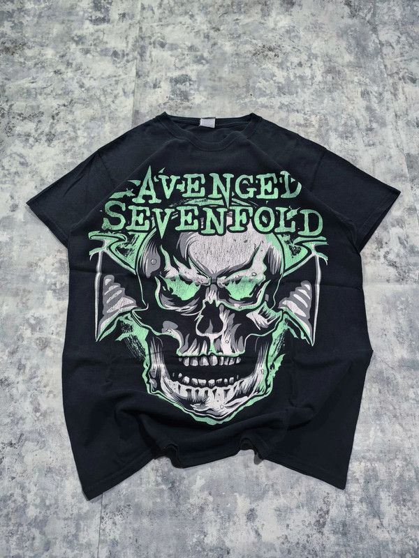 Band Tees avenged sevenfold faded metal skull tshirt Size US L / EU 52-54 / 3 - 1 Thumbnail