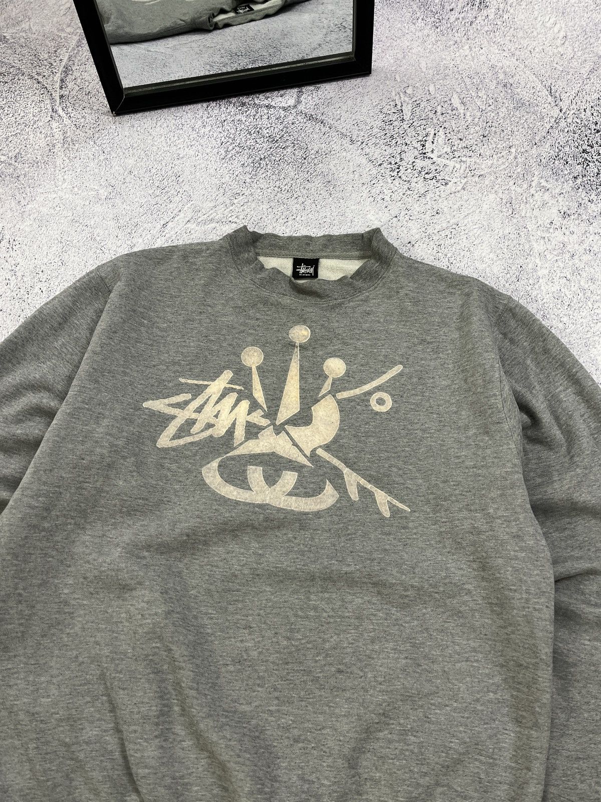 Stussy × Vintage Stussy Vintage Made in USA Sweatshirt Big Graphic Logo Rare Size US L / EU 52-54 / 3 - 5 Thumbnail