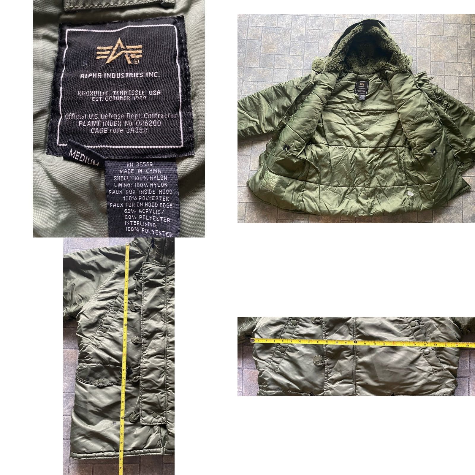 Alpha Industries VINTAGE Alpha Industries N-3B Parka Jacket Hooded Military Green Medium Unisex Adults Winter Size M Size US M / EU 48-50 / 2 - 9 Thumbnail