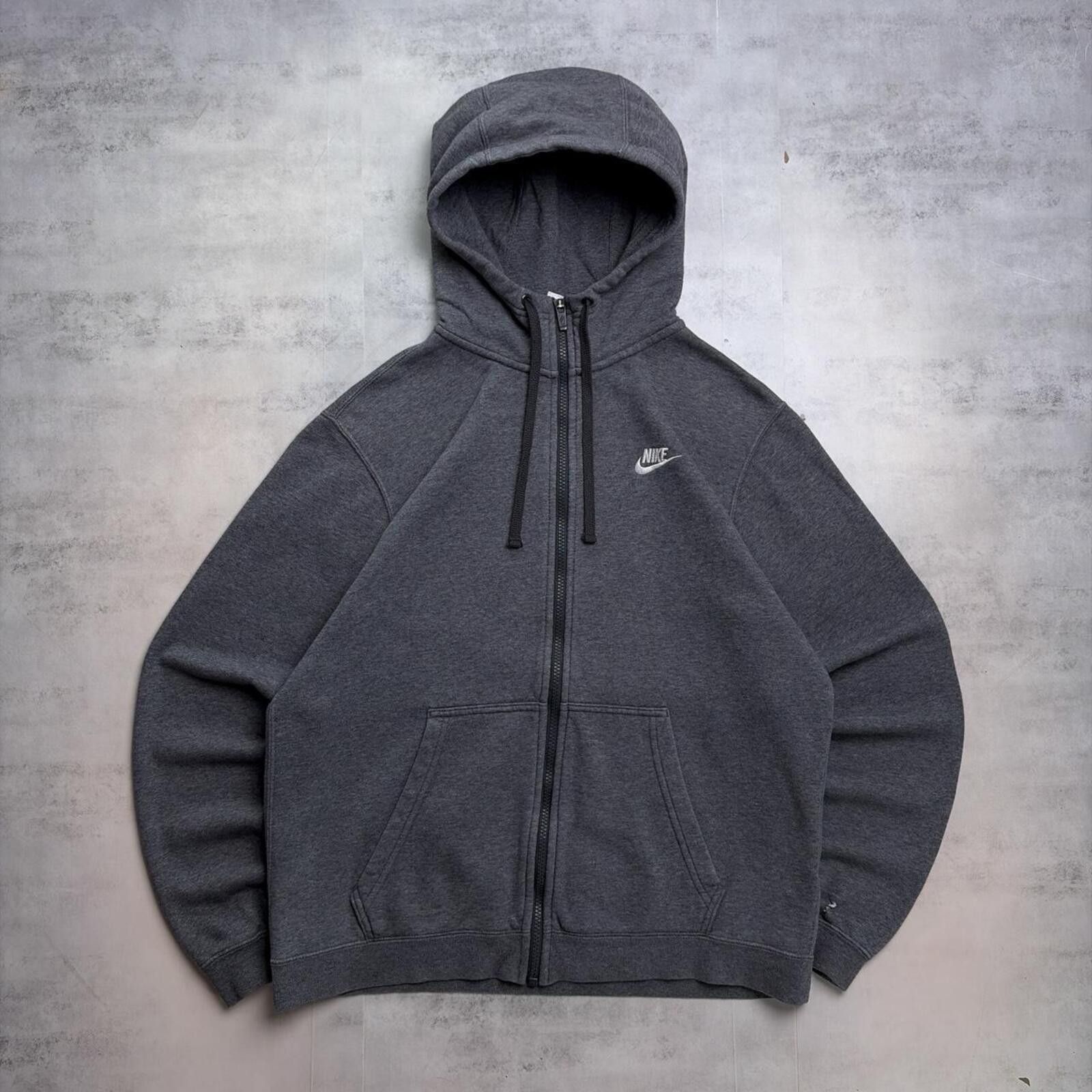Nike Y2K Grey Nike Grunge Skater Zip Up Hoodie Size US M / EU 48-50 / 2 - 1 Thumbnail